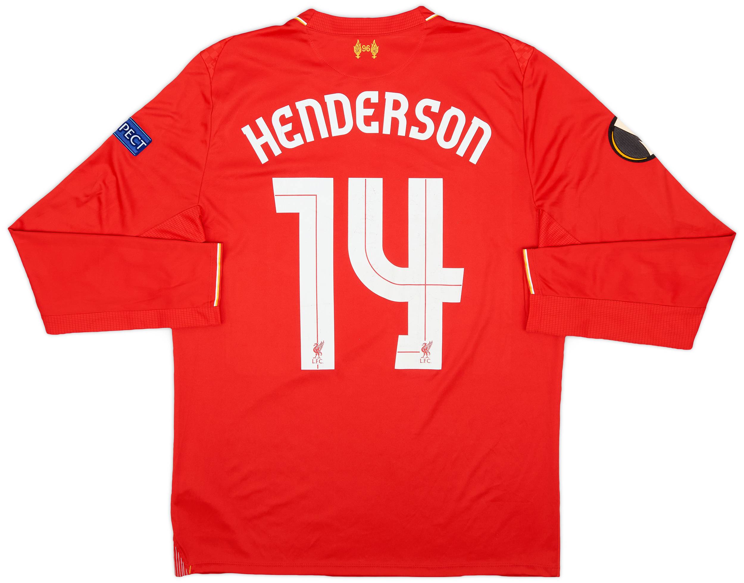 リバプール ユニフォーム 13-14 L ヘンダーソン WARRIOR リバプール 13