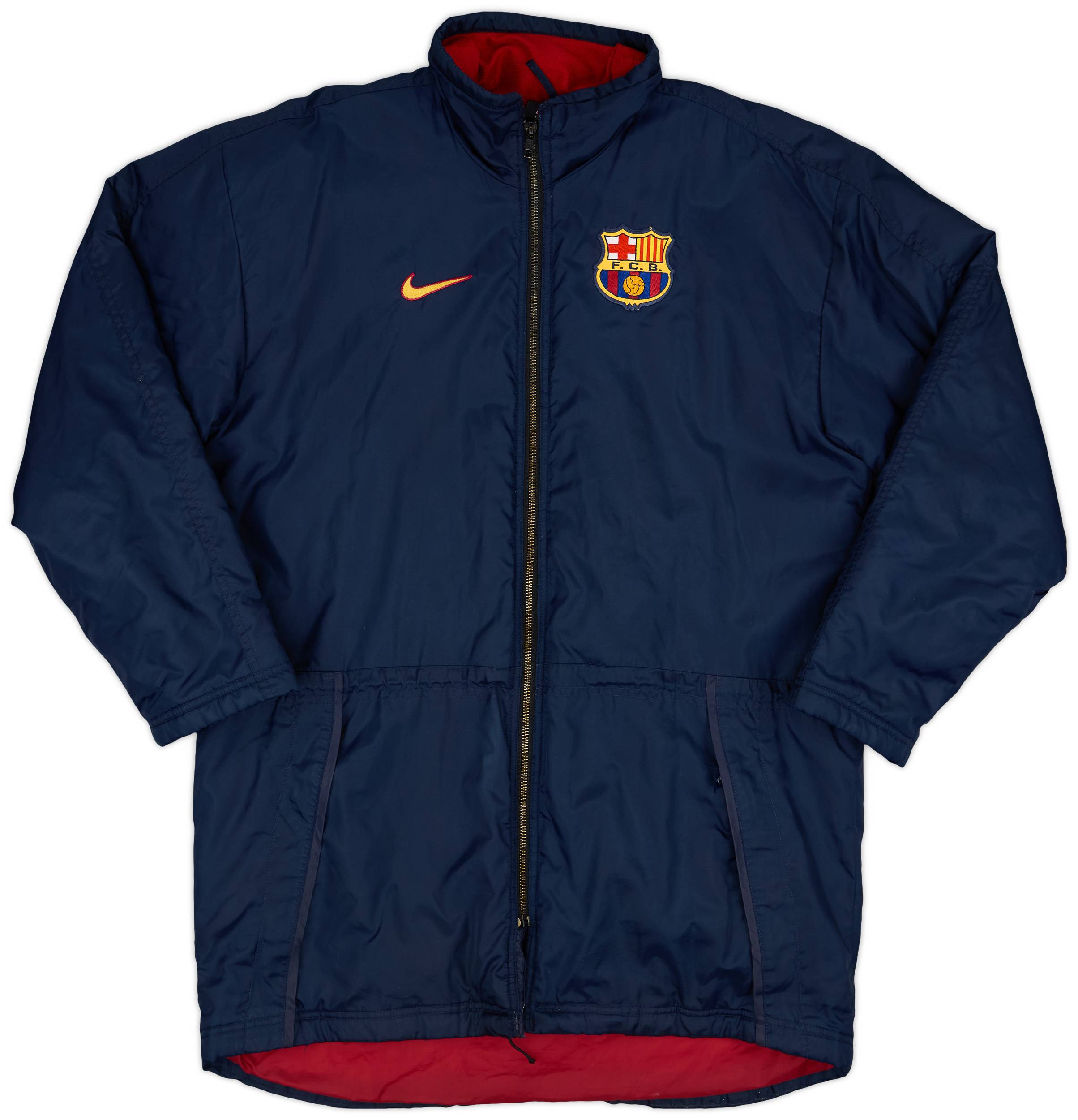 雑誌で紹介された 1998-99 Barcelona Nike Padded Bench Coat - 5/10 - (S) ウェア