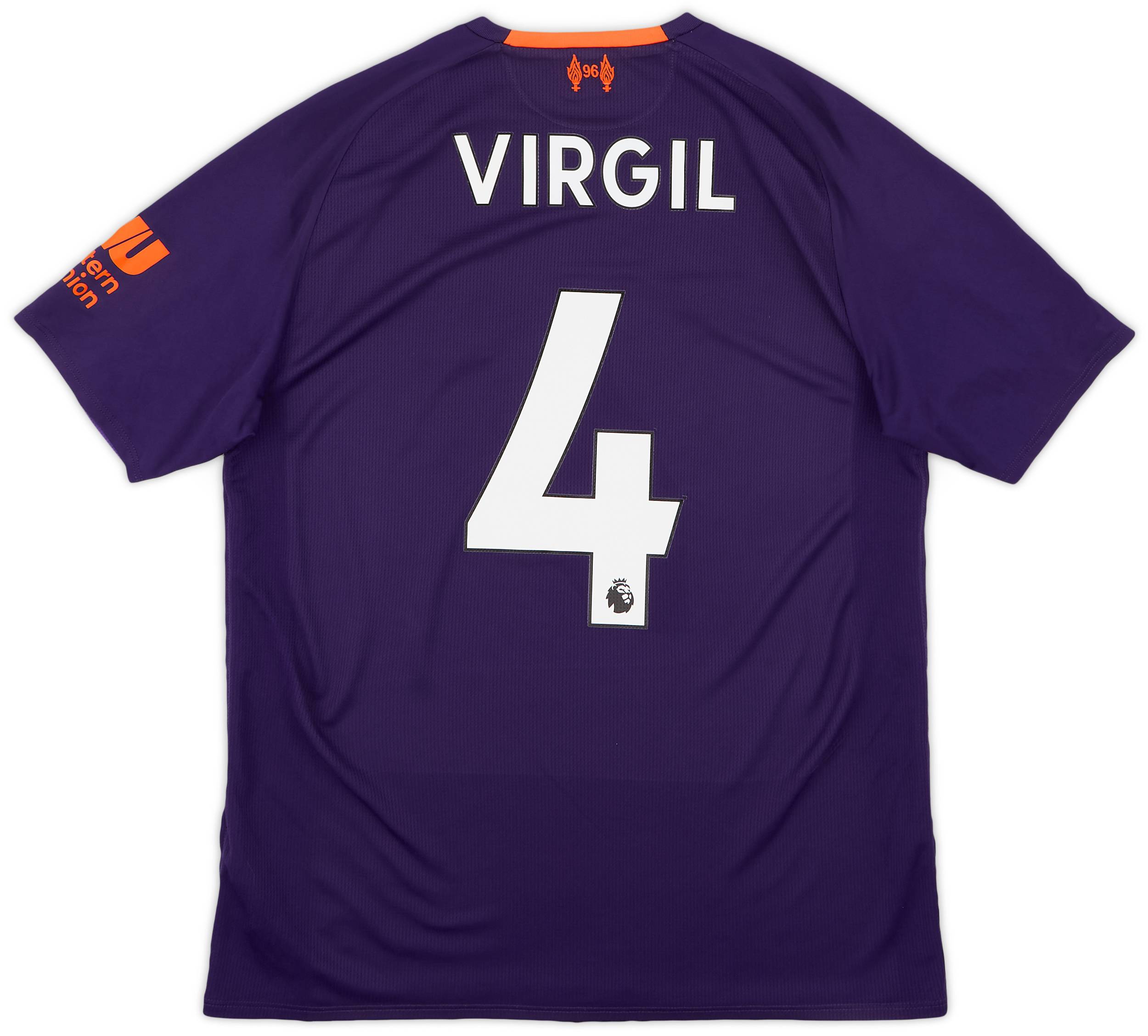 2018-19 Liverpool Away Shirt Virgil #4 - 8/10 - (S)