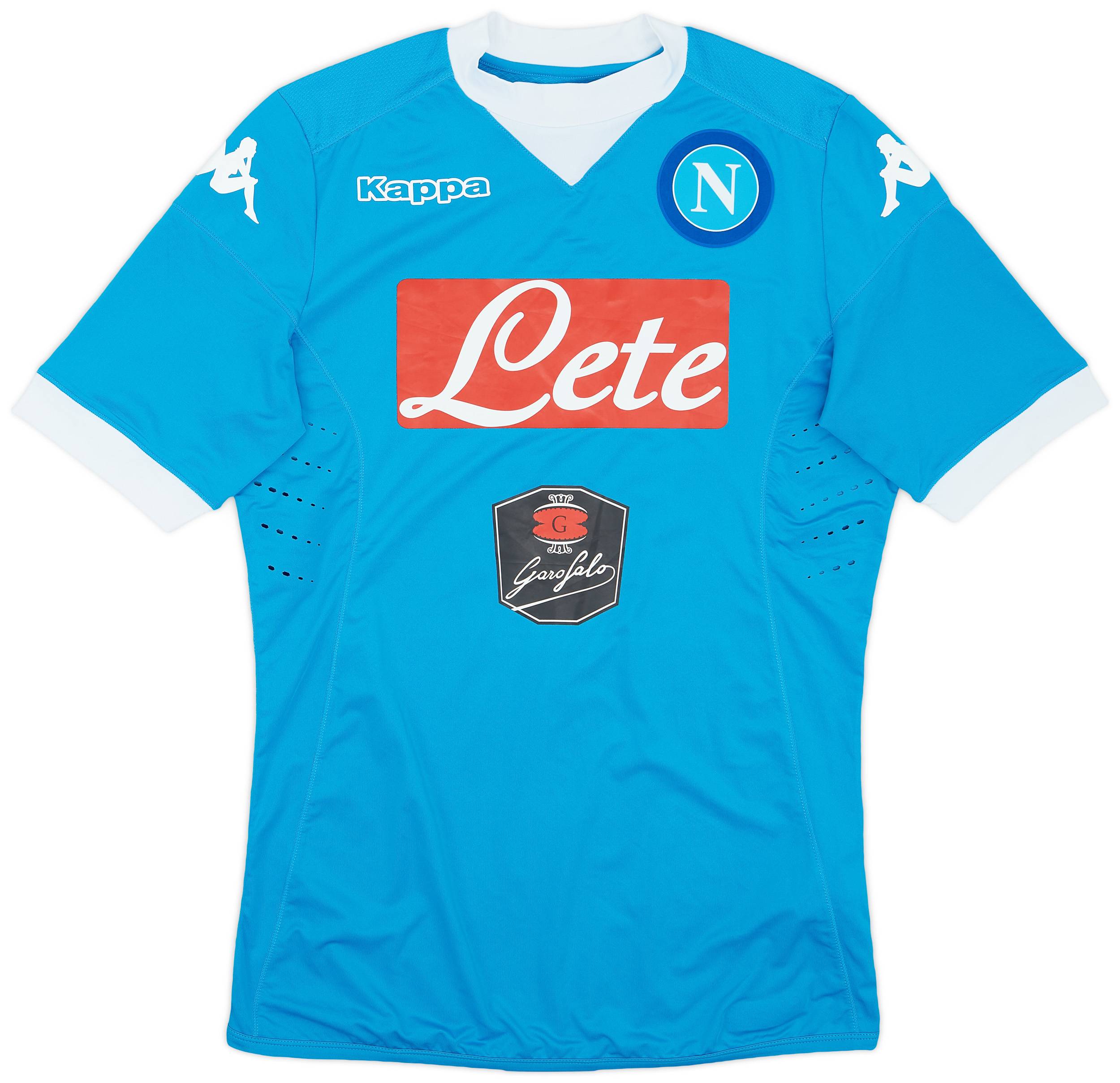 2015-16 Napoli Authentic Home Shirt - 10/10 - (L)