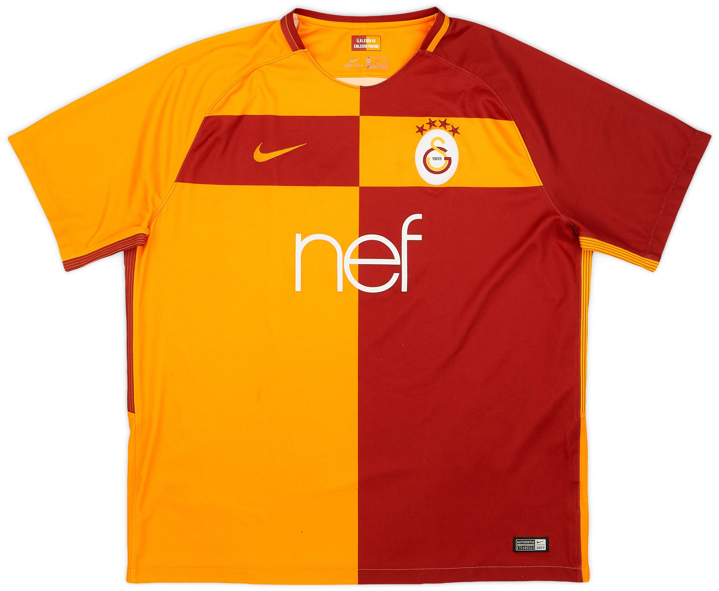 2017-18 Galatasaray Home Shirt - 8/10 - (XXL)