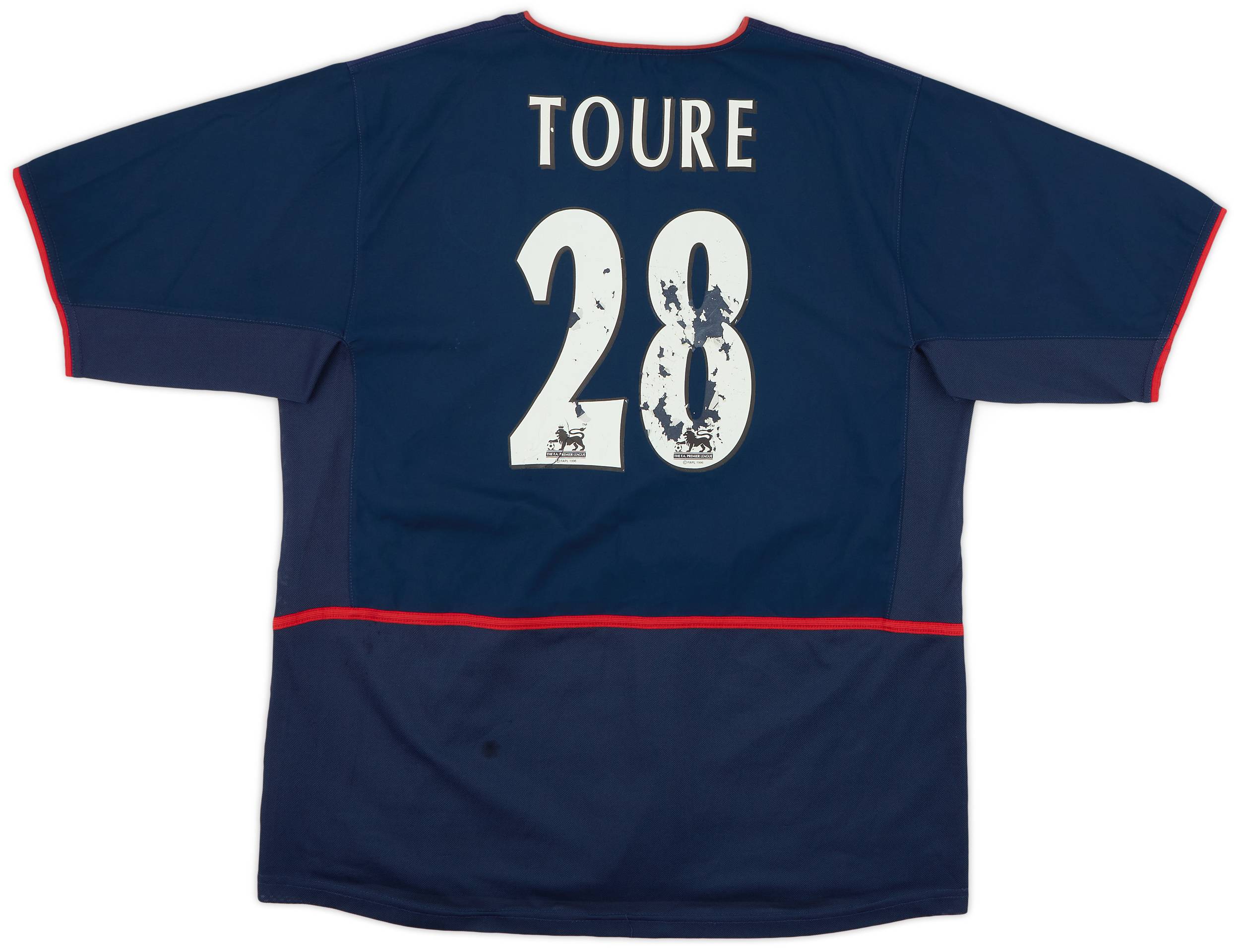 2002-04 Arsenal Away Shirt Toure #28 - 4/10 - (XL)