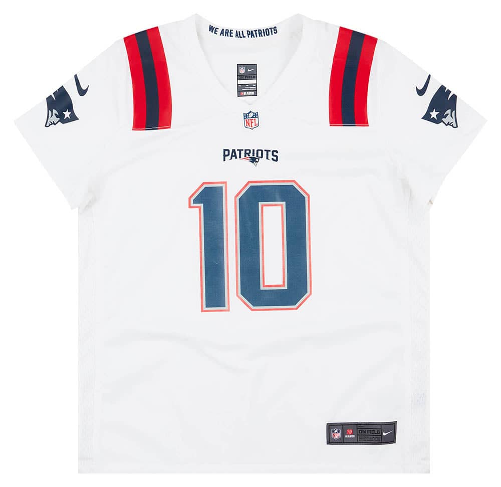 2021-22 New England Patriots Jones #10 Nike Game Jersey (Away) Womens (XXL)