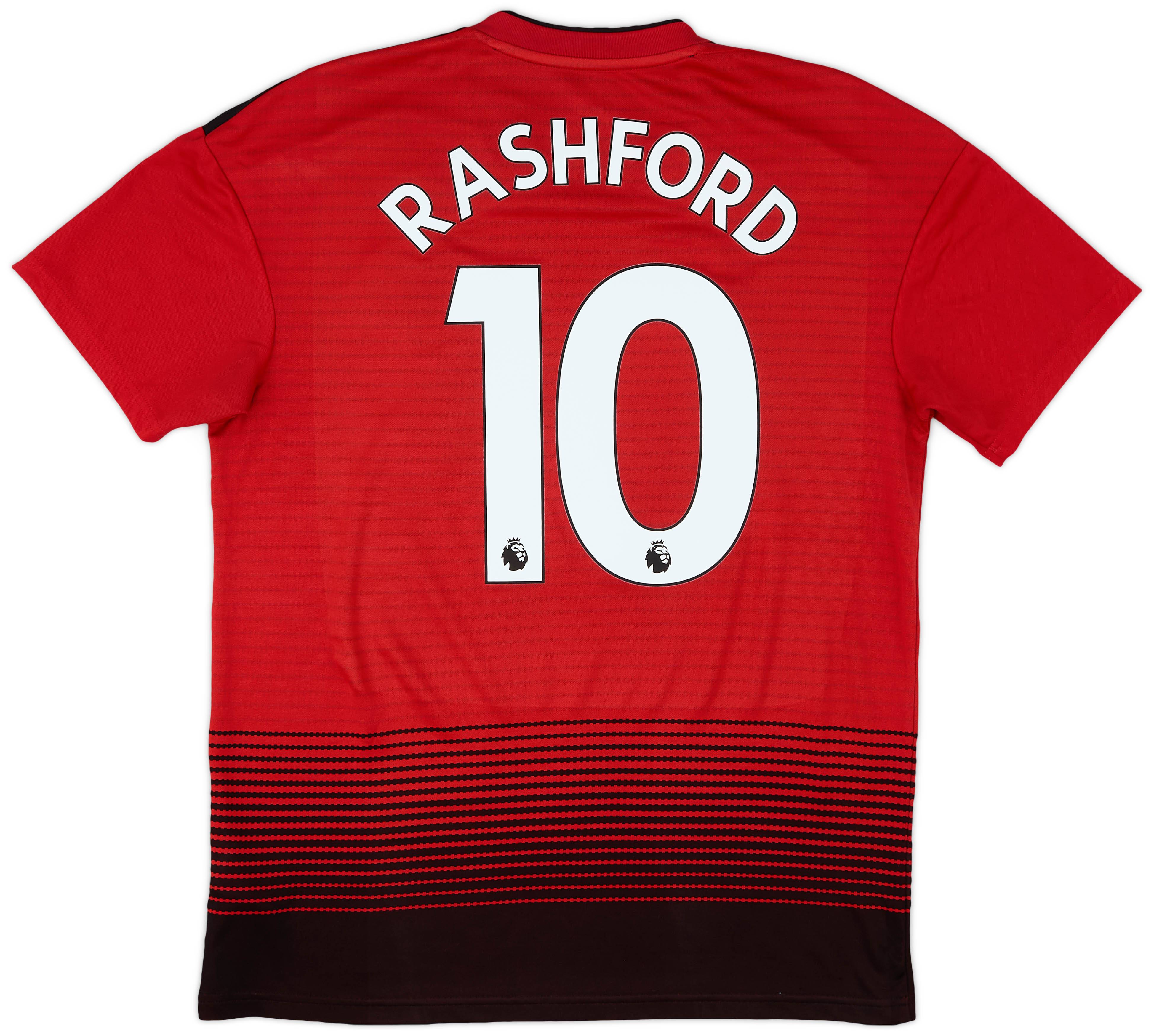 2018-19 Manchester United Home Shirt Rashford #10 - 8/10 - (M)