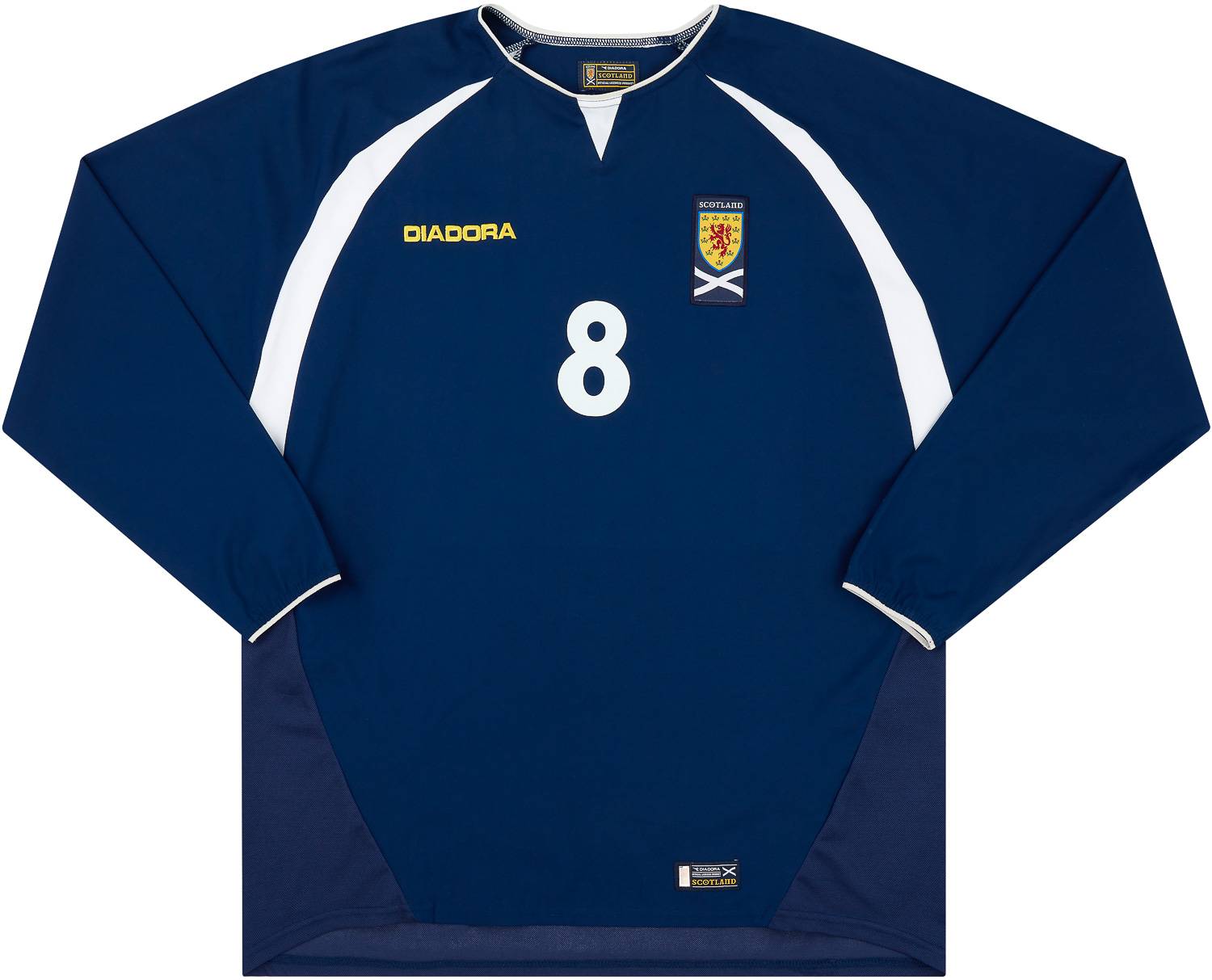 2003-04 Scotland Match Issue Home L/S Shirt #8