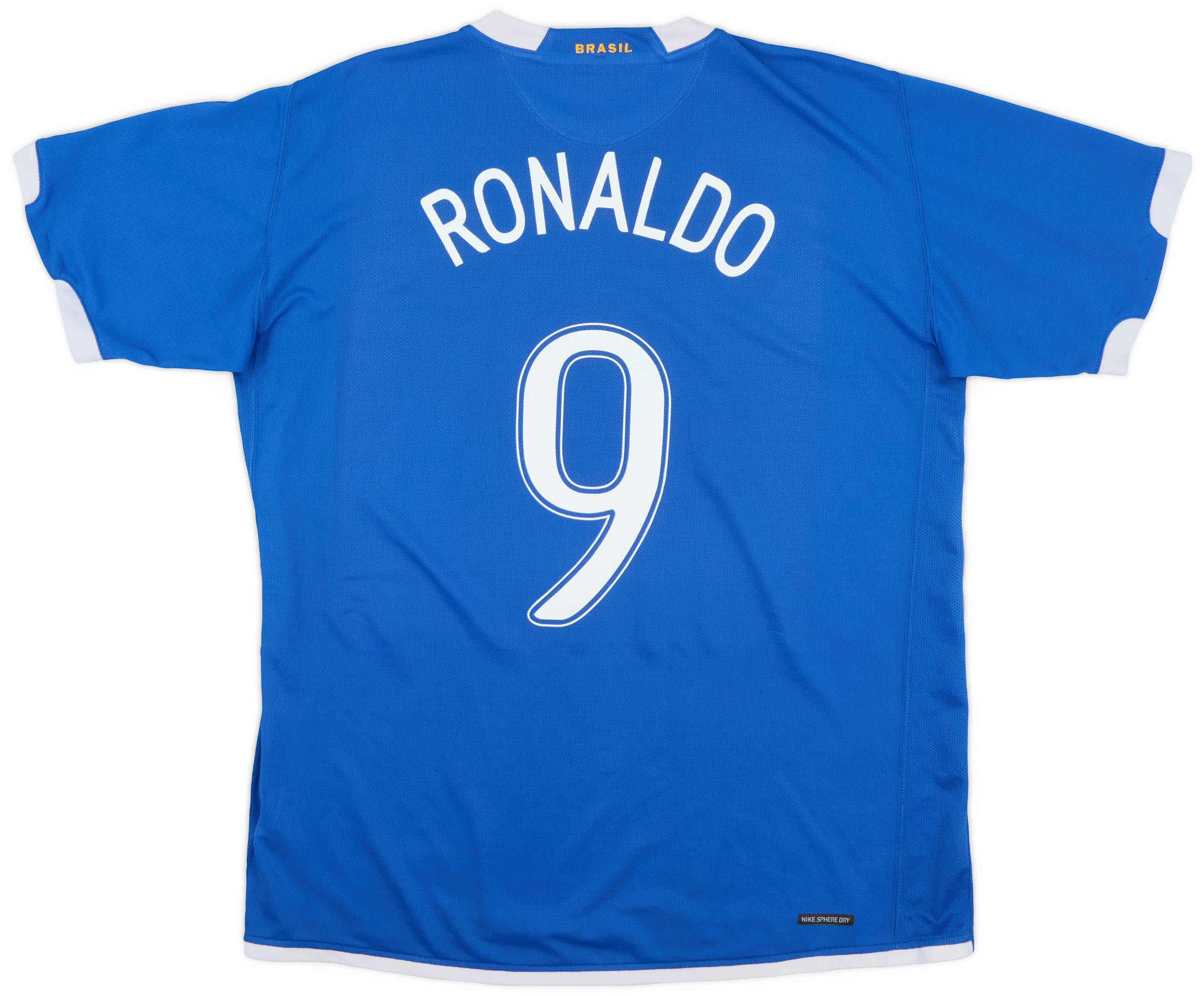 2006-07 Brazil Away Shirt Ronaldo #9 - 8/10 - (XL)
