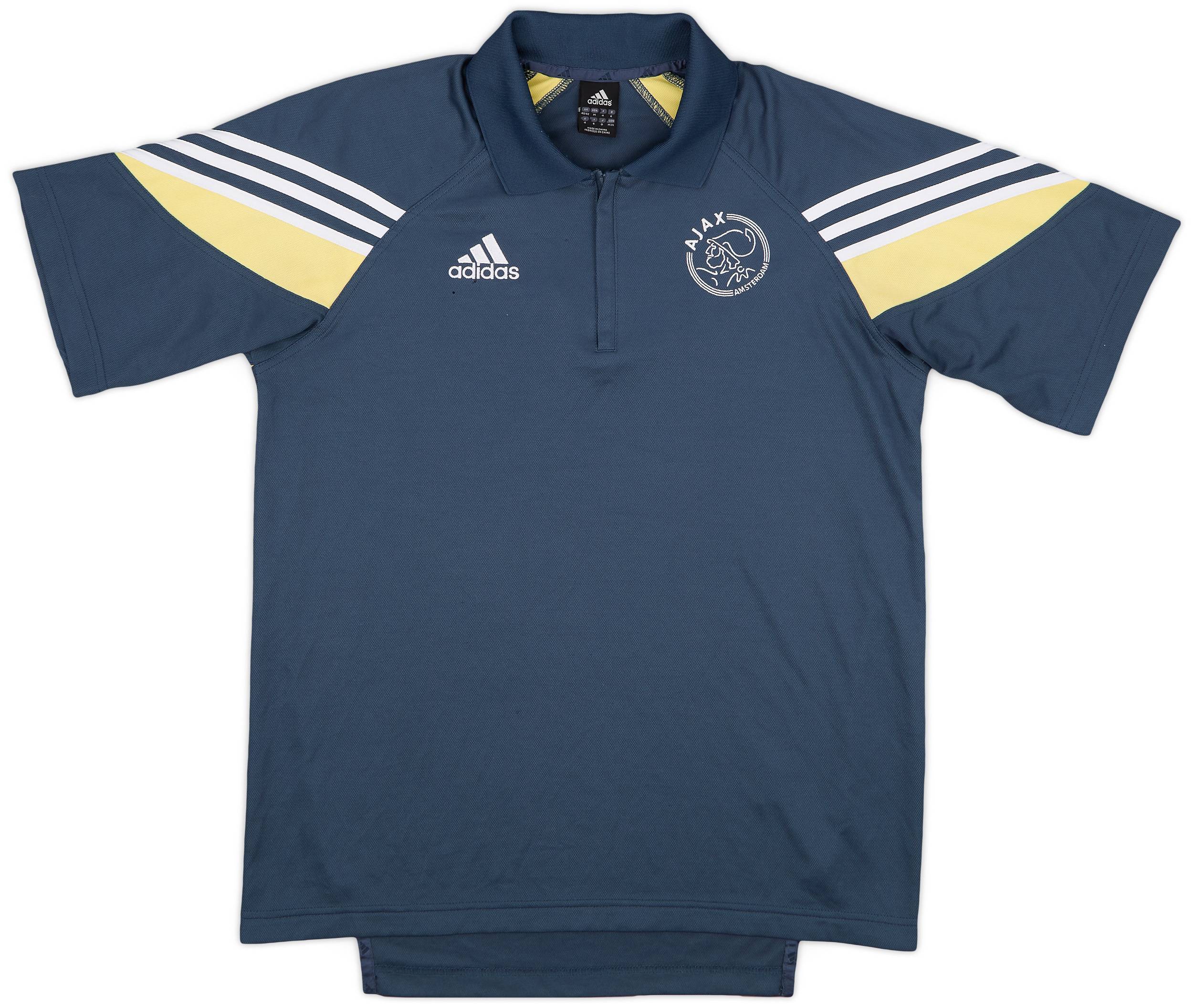 2003-04 Ajax adidas 1/4 Zip Polo Shirt - 5/10 - (M/L)