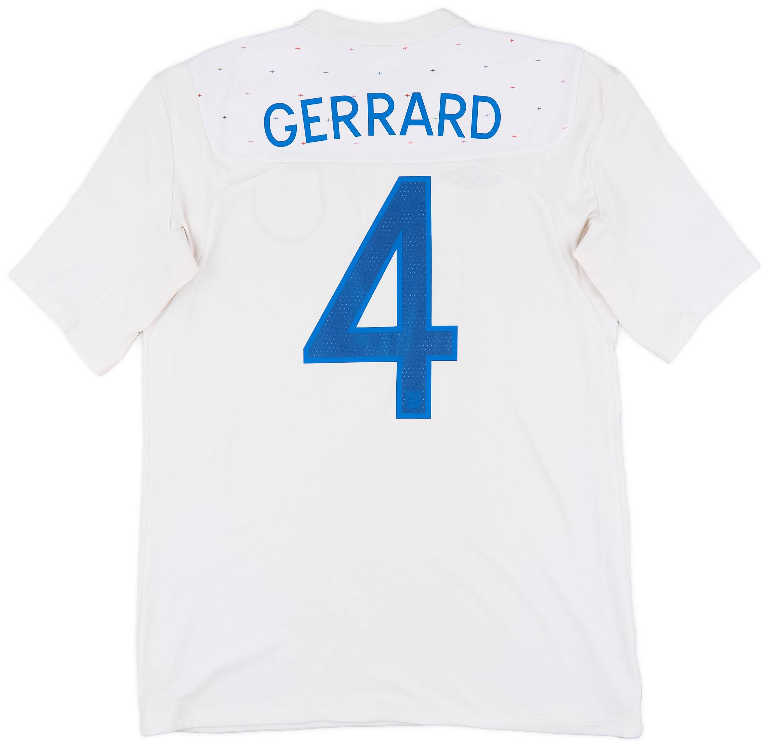 2010-11 England Home Shirt Gerrard #8 - 7/10 - (M)
