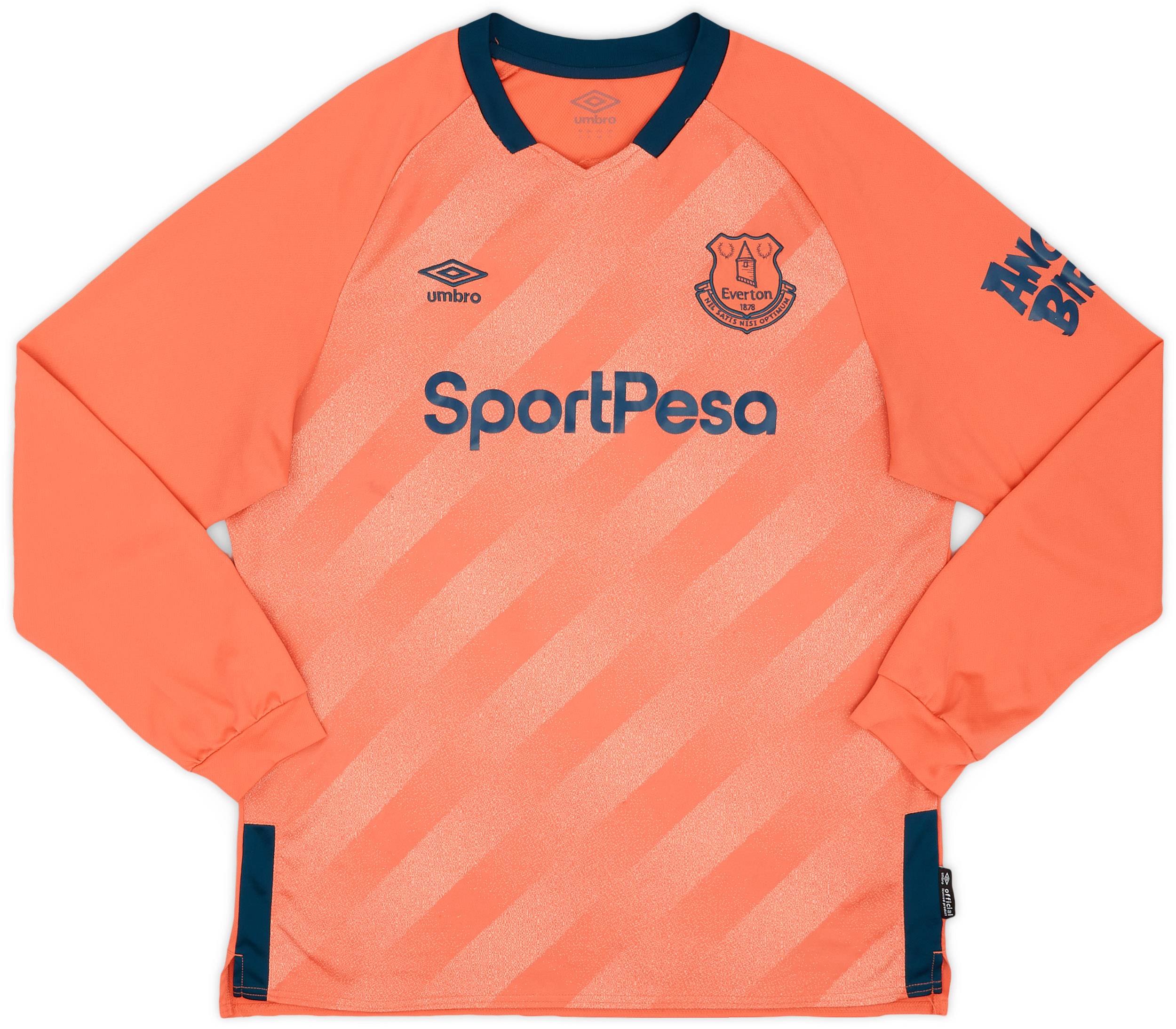 2019-20 Everton Away L/S Shirt - 6/10 - (XL)
