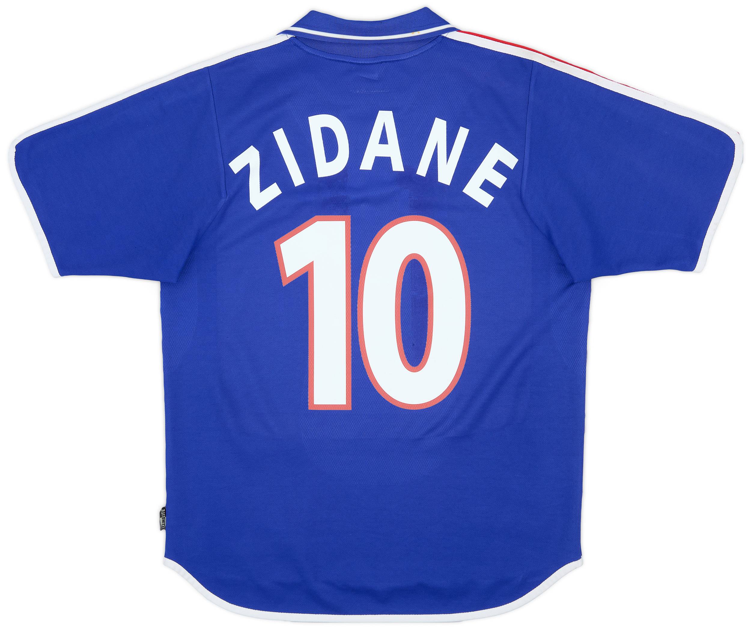 2000-02 France Home Shirt Zidane #10 - 8/10 - (M)