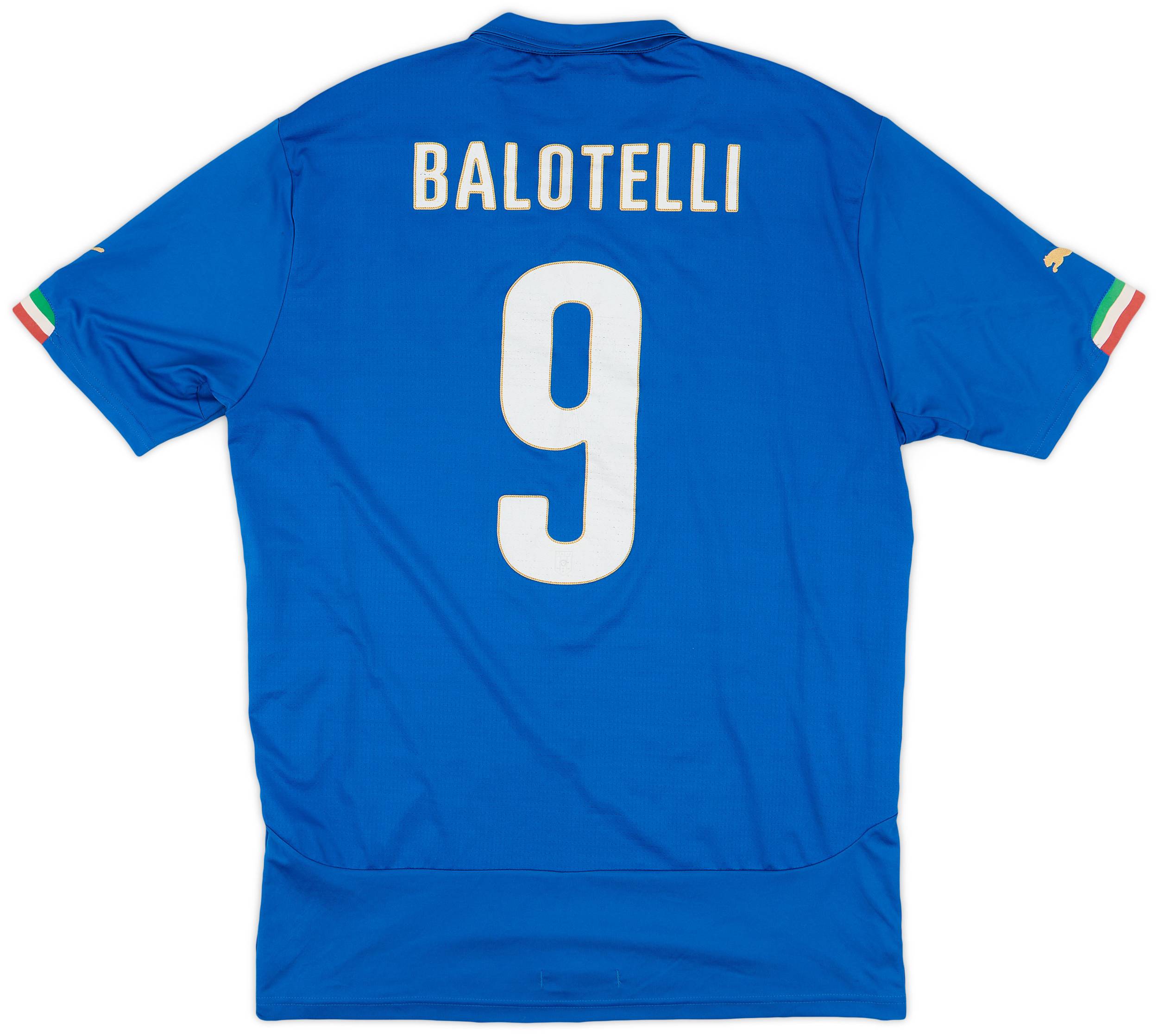 2014-15 Italy Home Shirt Balotelli #9 - 6/10 - (XXL)