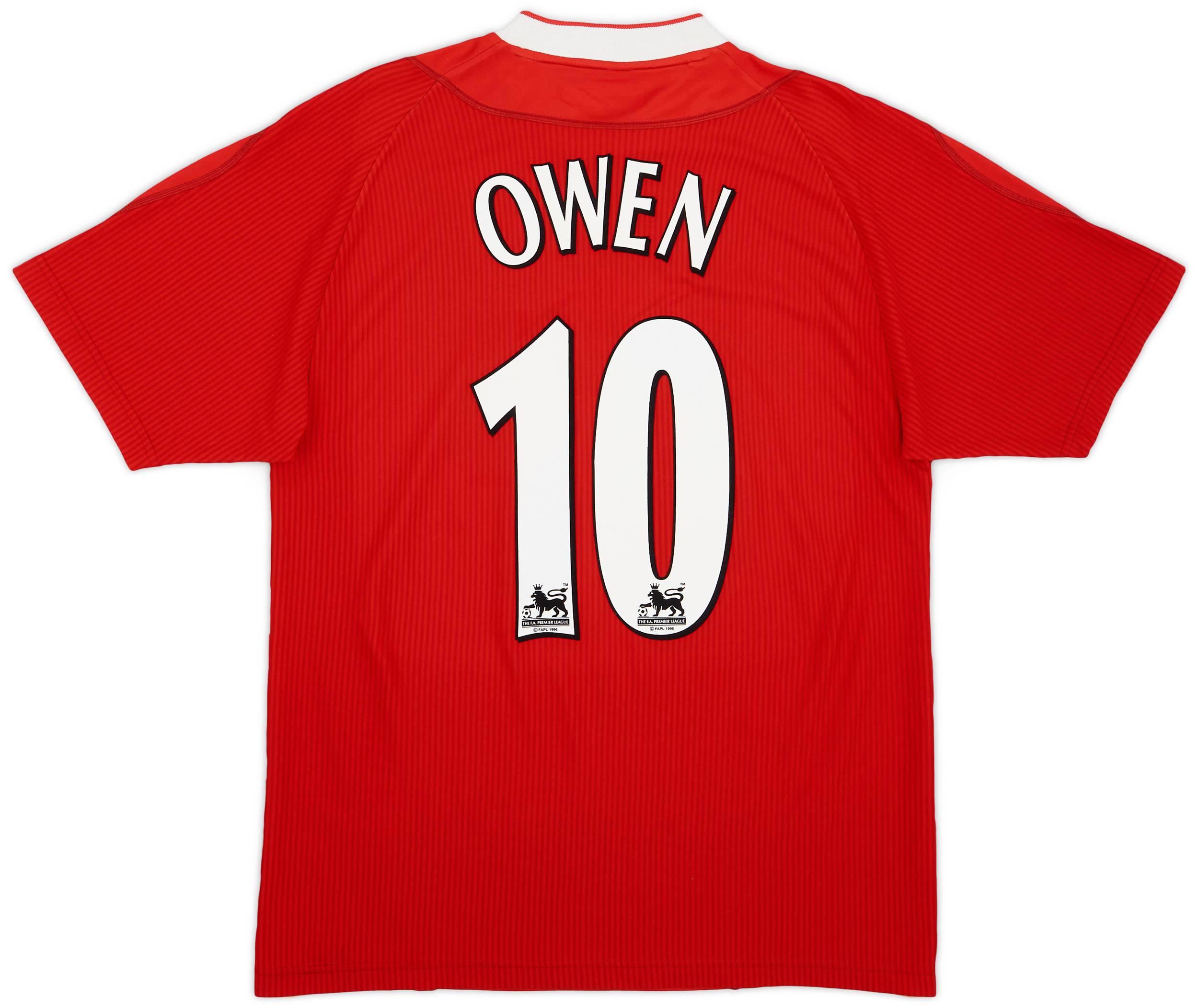 2002-04 Liverpool Home Shirt Owen #10 - 8/10 - (M)