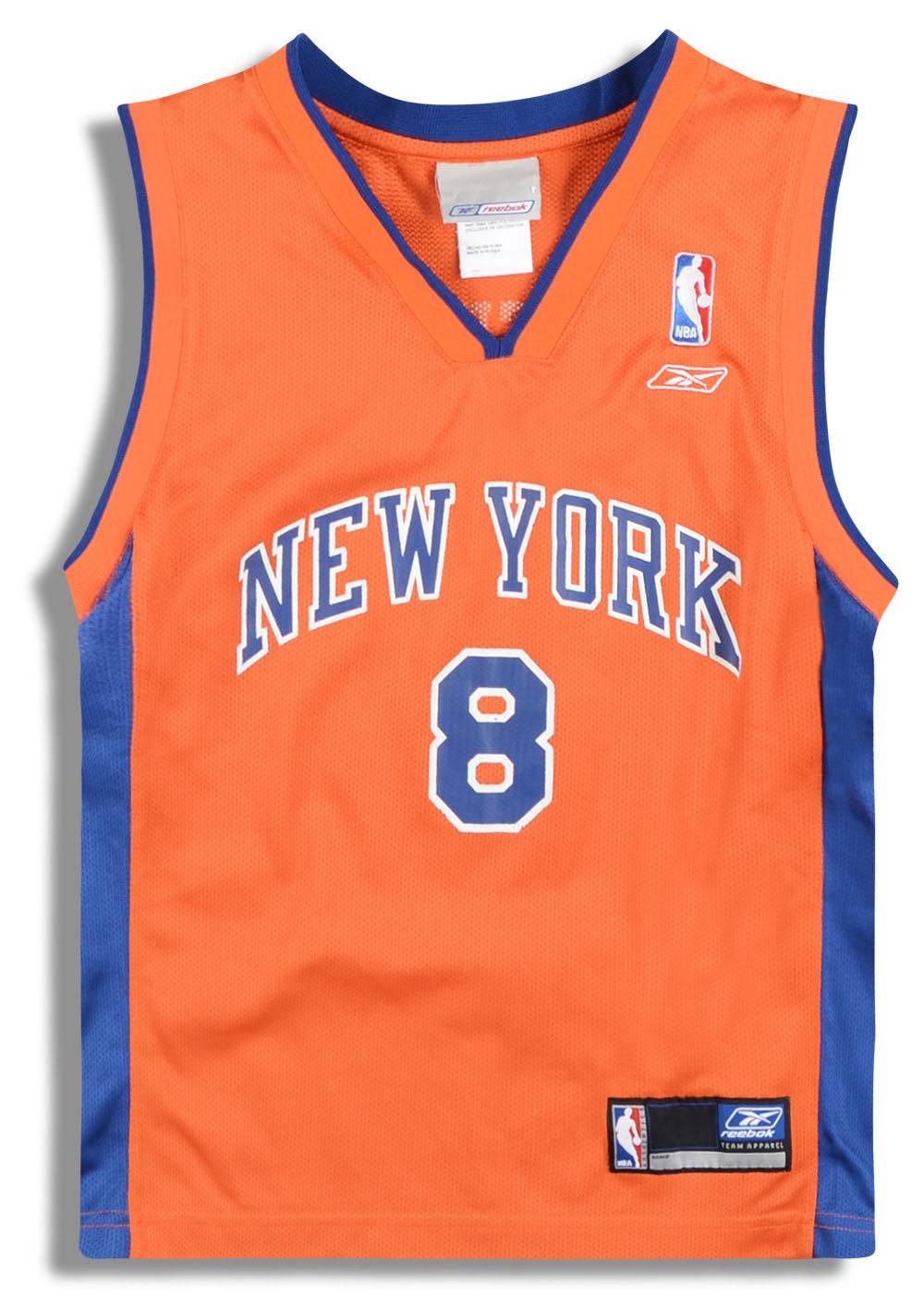 2002-03 New York Knicks Sprewell #8 Reebok Jersey (Alternate) Y