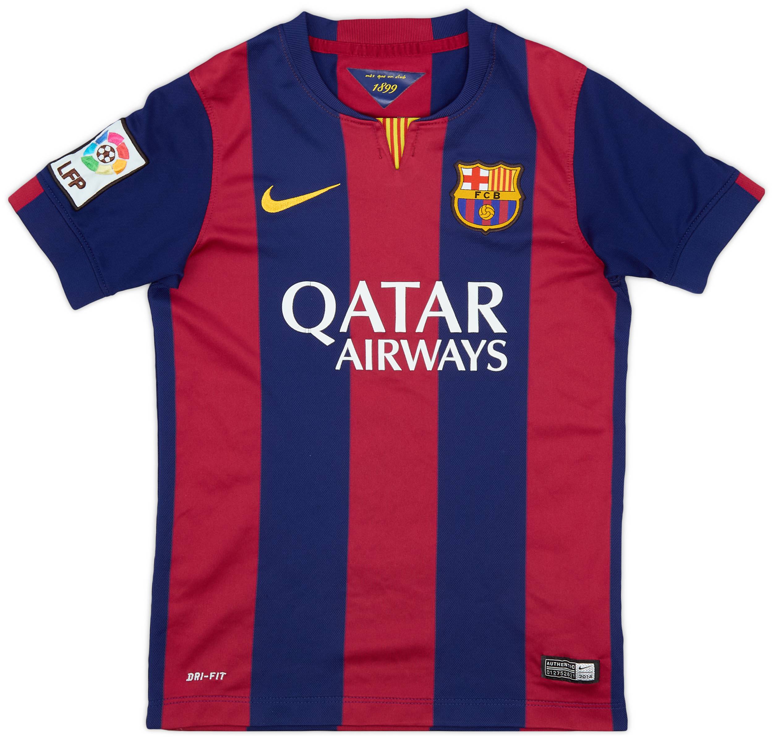 2014-15 Barcelona Home Shirt - 7/10 - (S.Boys)