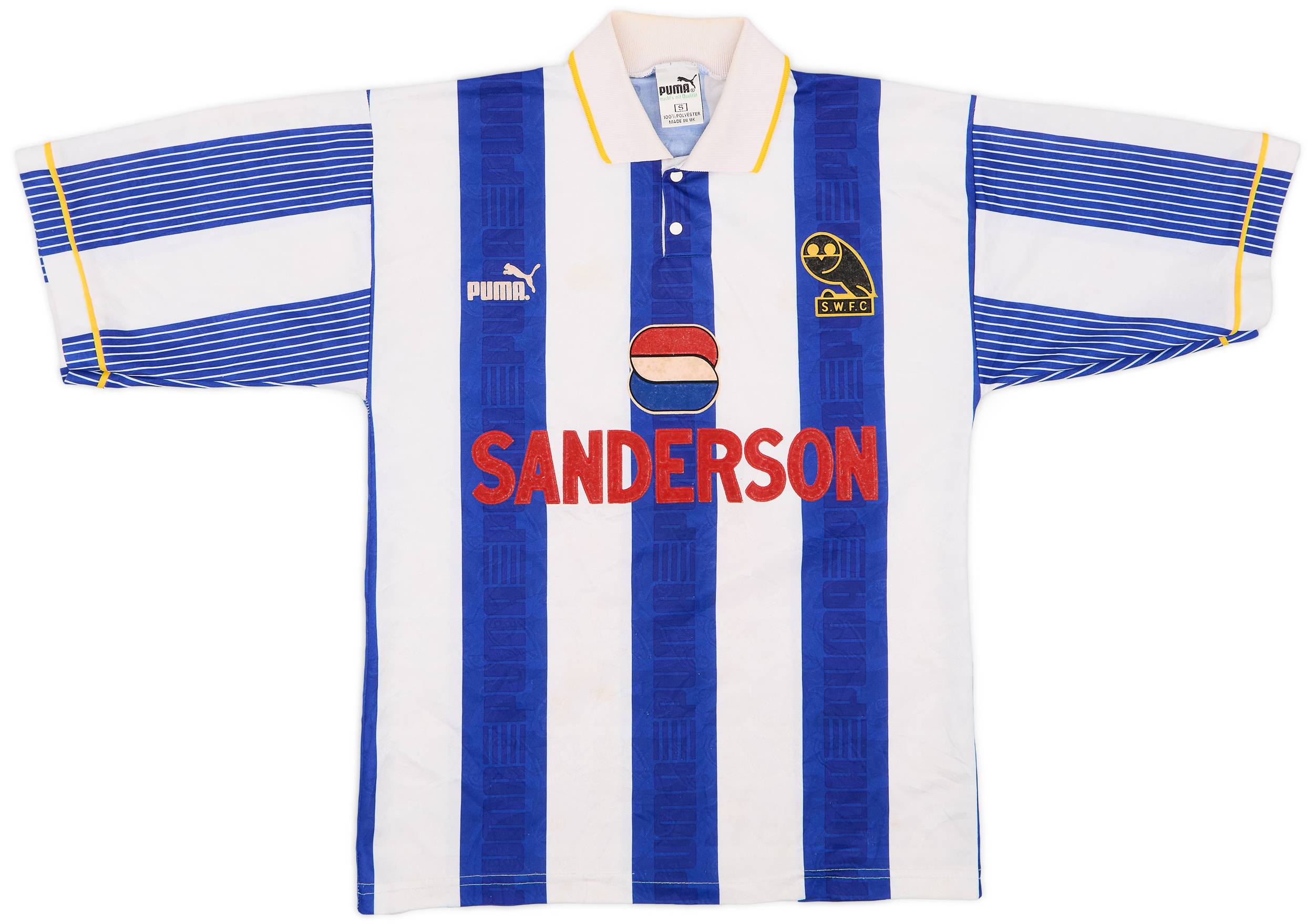 1993-95 Sheffield Wednesday Home Shirt - 7/10 - (S)