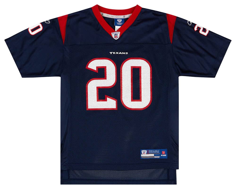 2008-11 Houston Texans Slaton #20 Reebok On Field Jersey (Home) Y