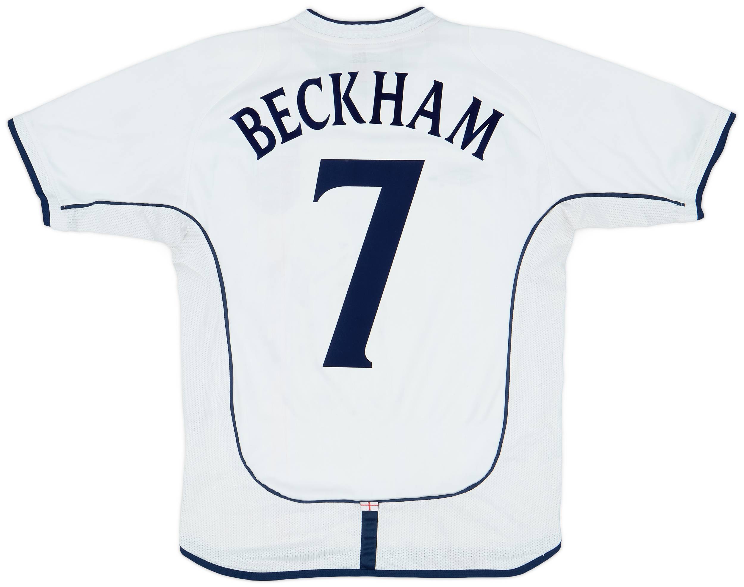 大勧め 2001-03 England (S) - 7/10 - #7 Beckham Shirt Home トップス