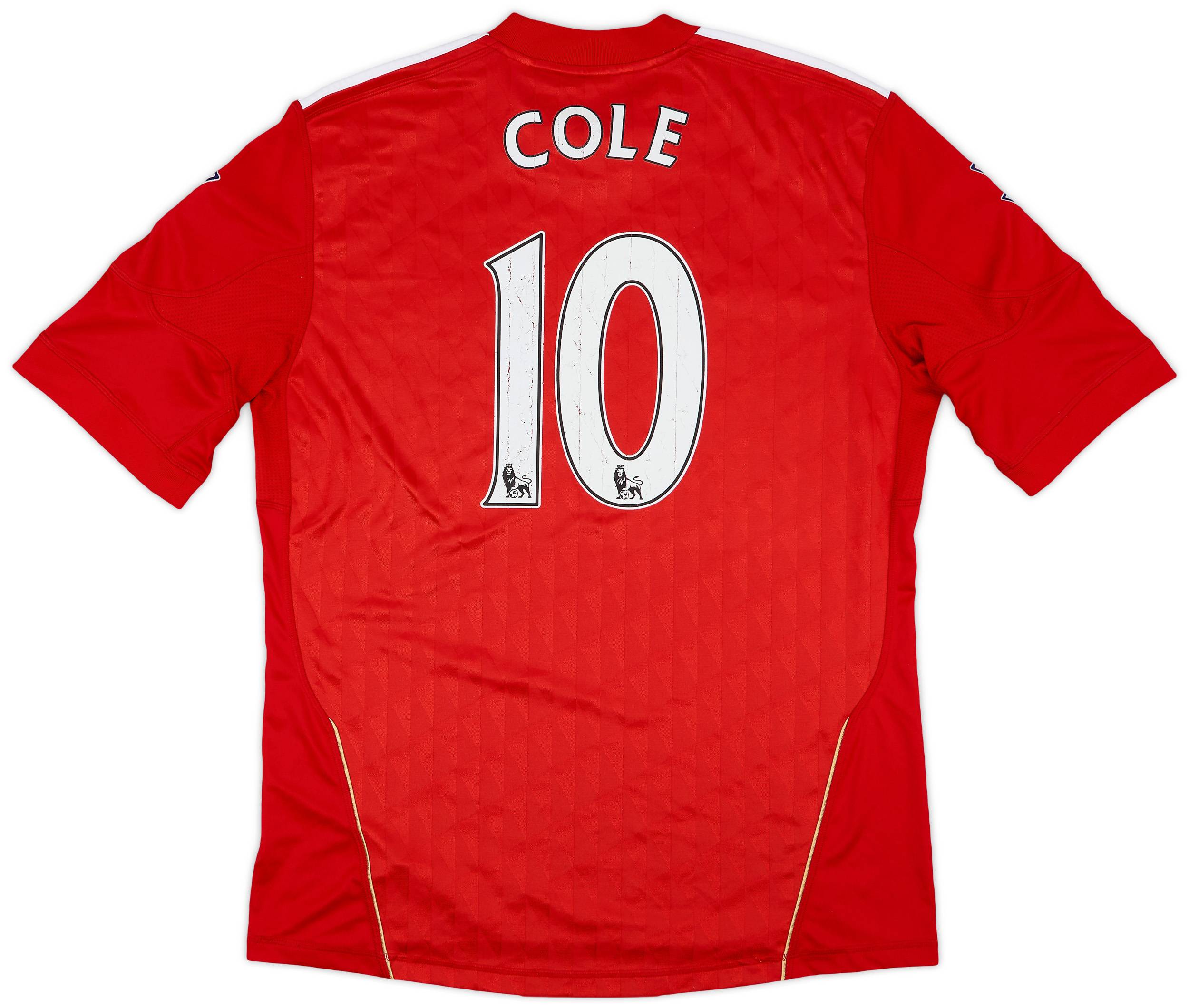 2010-12 Liverpool Home Shirt Cole #10 - 7/10 - (L)