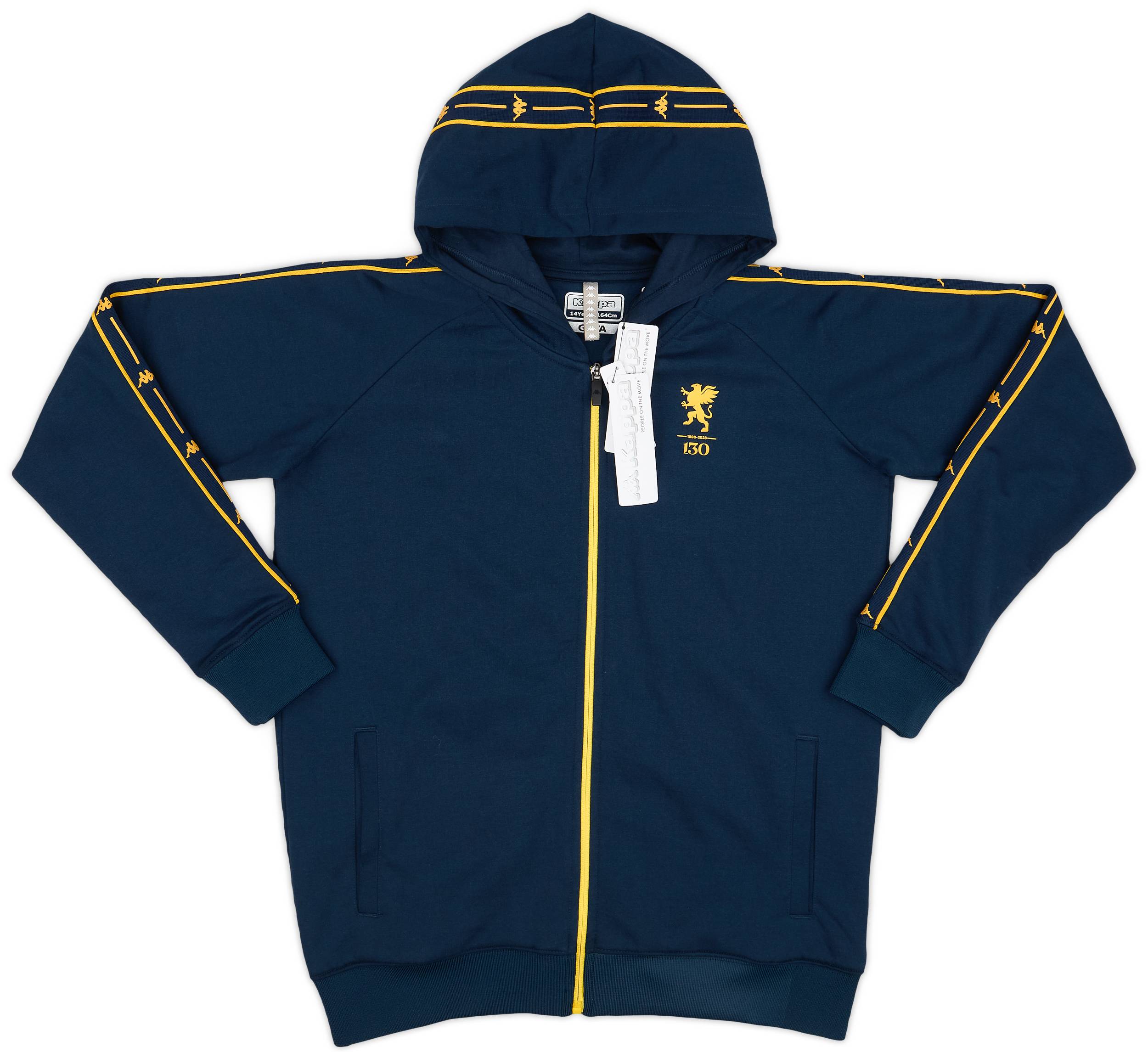 2023-24 Genoa Kappa Hooded Jacket (14 Years)