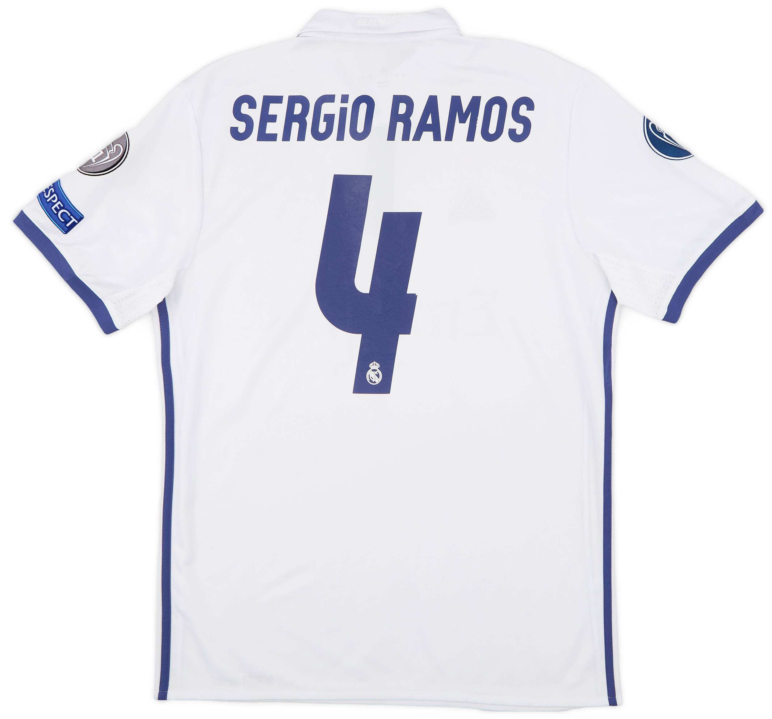 2016-17 Real Madrid Home Shirt Sergio Ramos #4 - 3/10 - (L)
