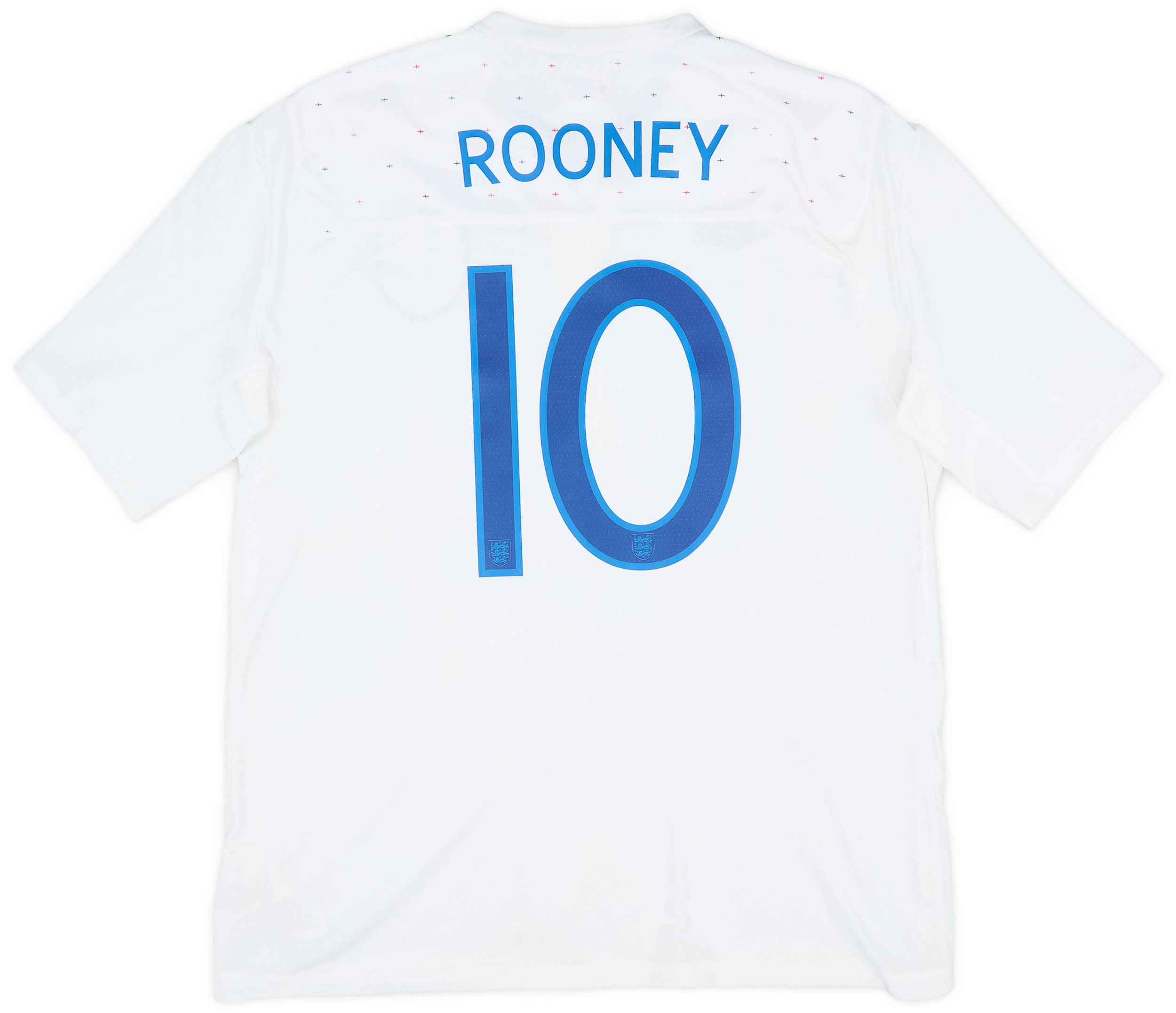 2010-11 England Home Shirt Rooney #10 - 7/10 - (XL)