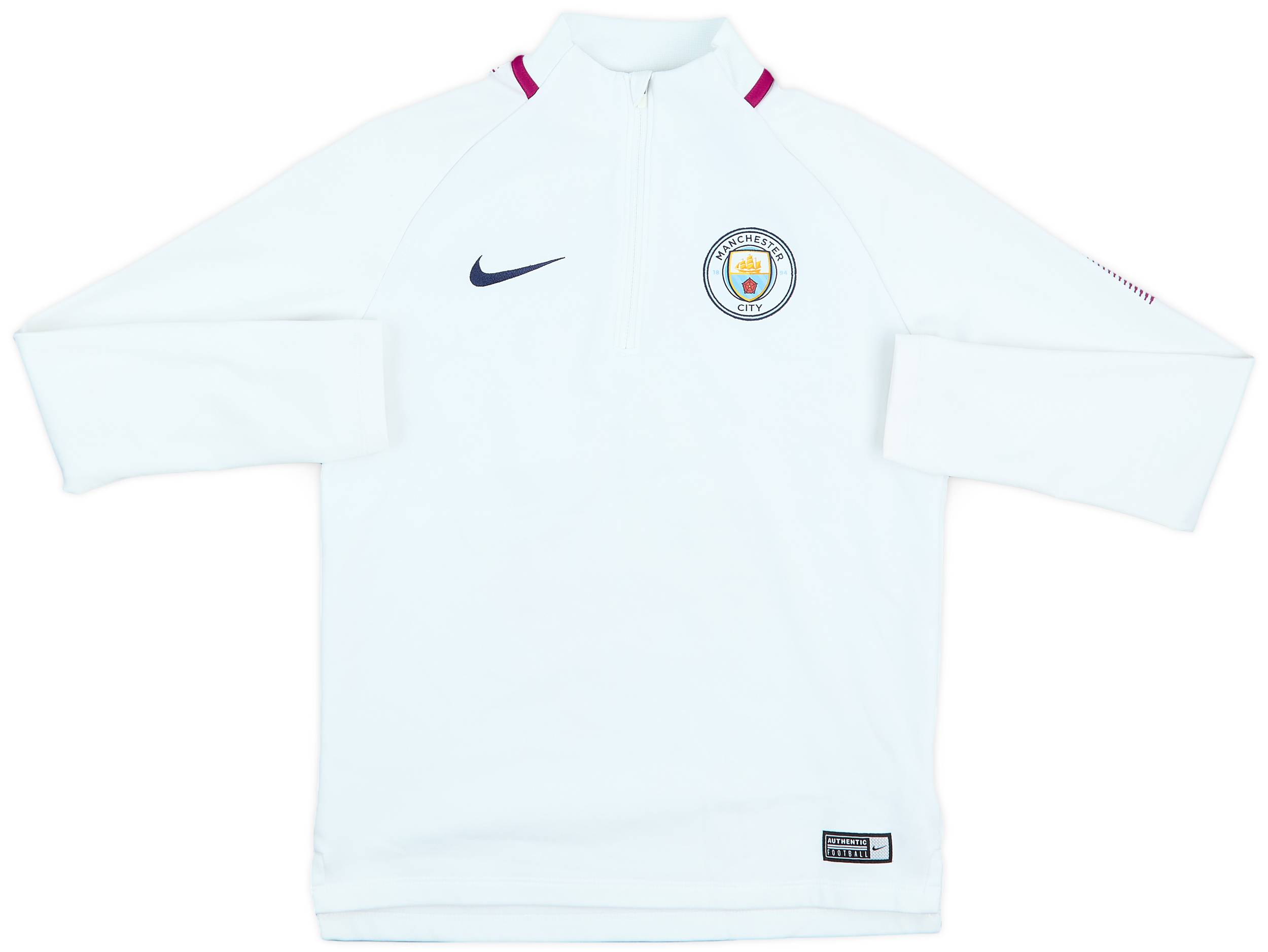 2018-19 Manchester City Nike 1/4 Zip Training Top - 9/10 - (M.Boys)