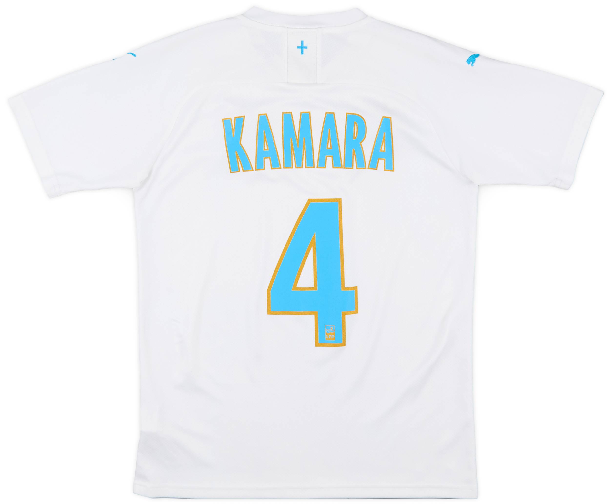 2019-20 Olympique Marseille Home Shirt Kamara #4 - 7/10 - (S)
