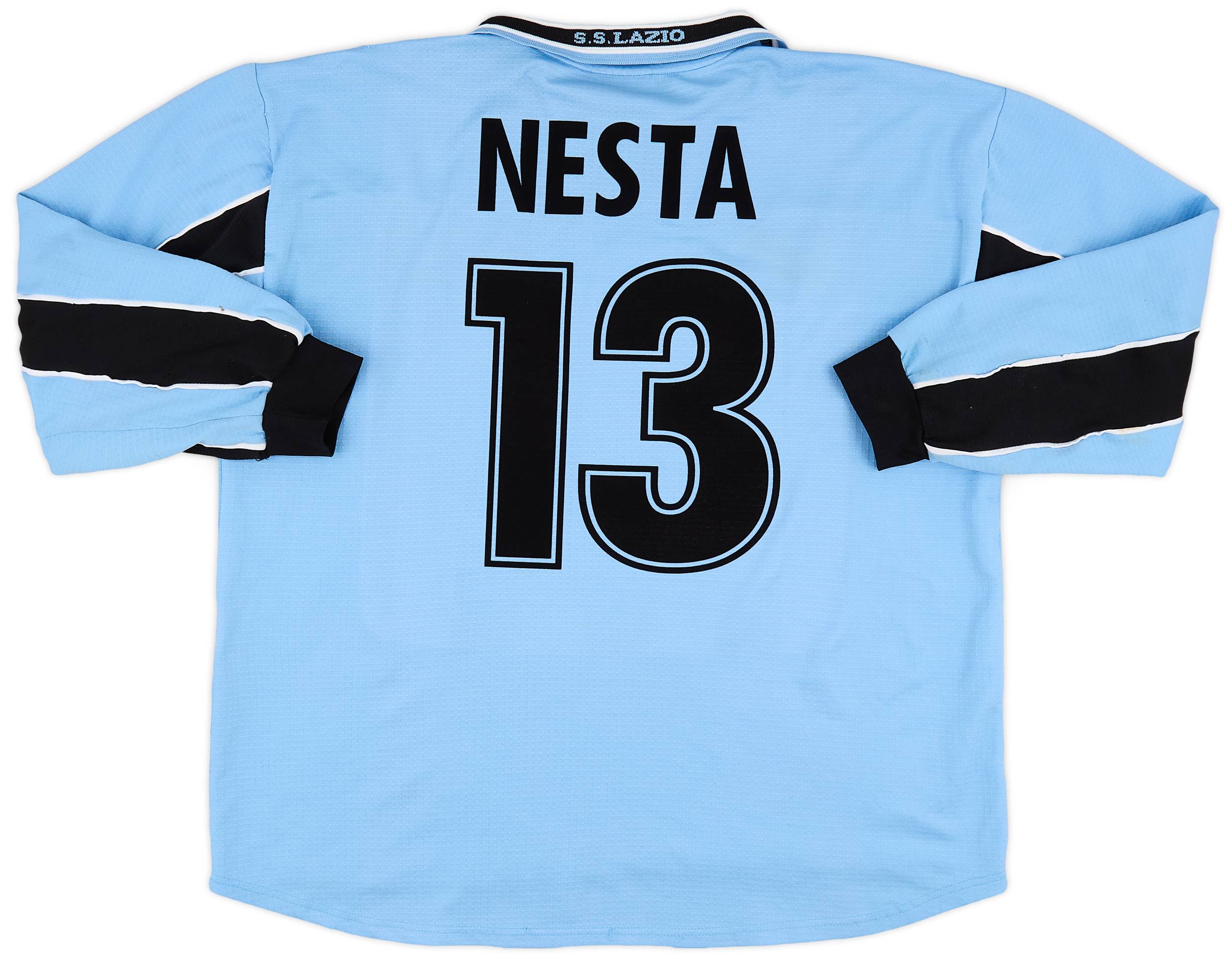 1998-00 Lazio Home L/S Shirt Nesta #13 - 5/10 - (XXL)
