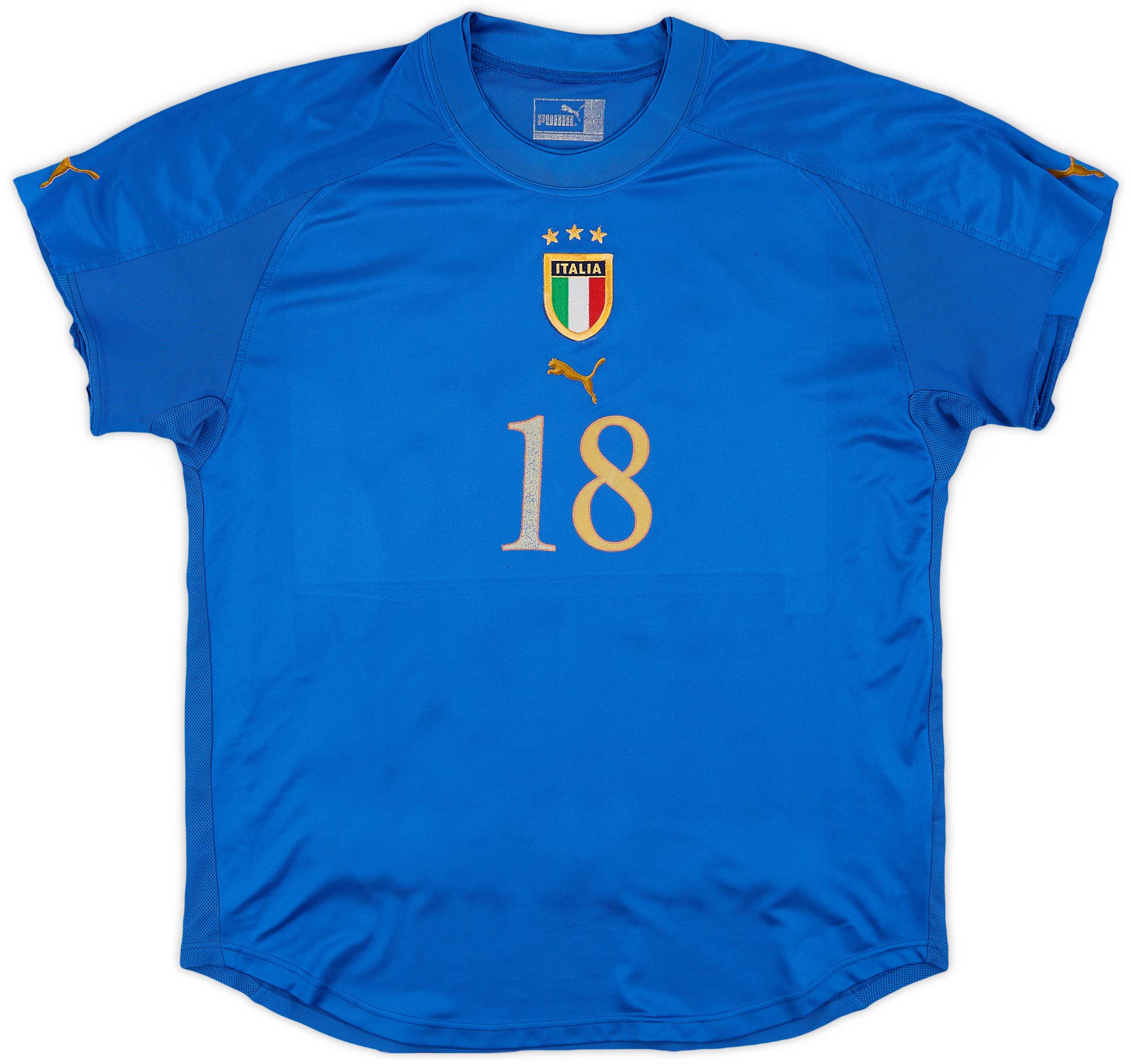 2004-06 Italy Home Shirt #18 - 5/10 - (L)
