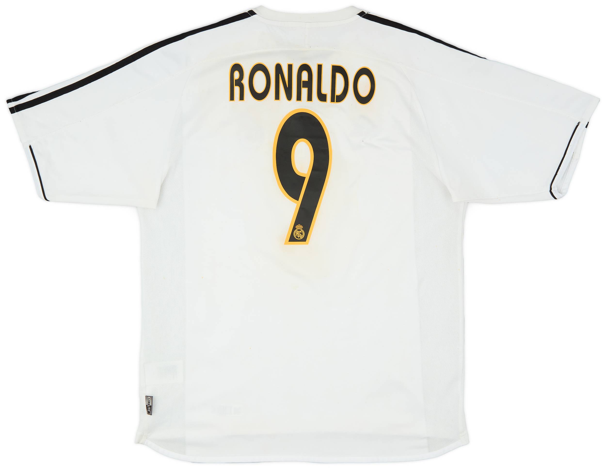 2003-04 Real Madrid Home Shirt Ronaldo #9 - 5/10 - (L)