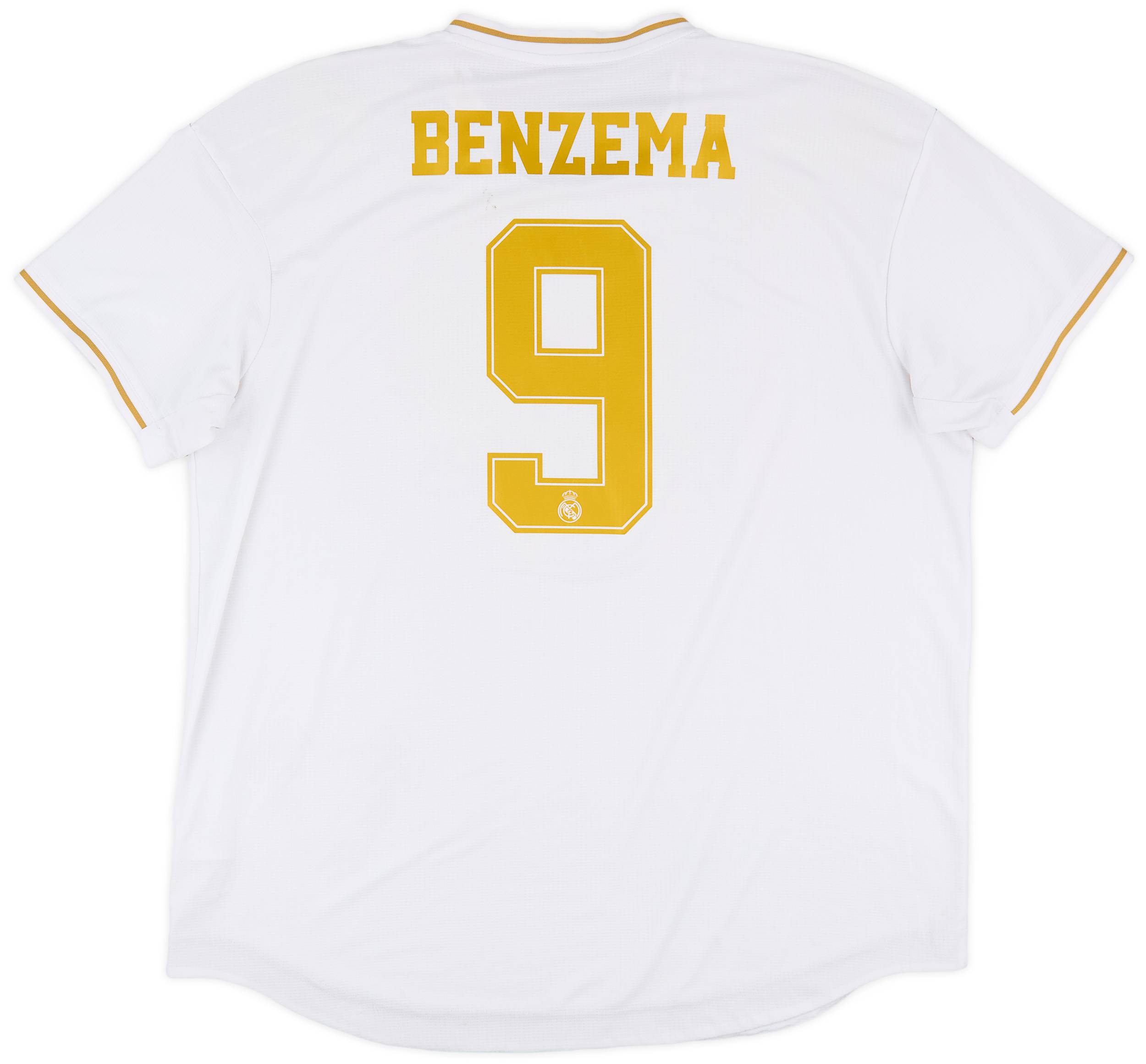 2019-20 Real Madrid Home Shirt Benzema #9 - 5/10 - (XXL)