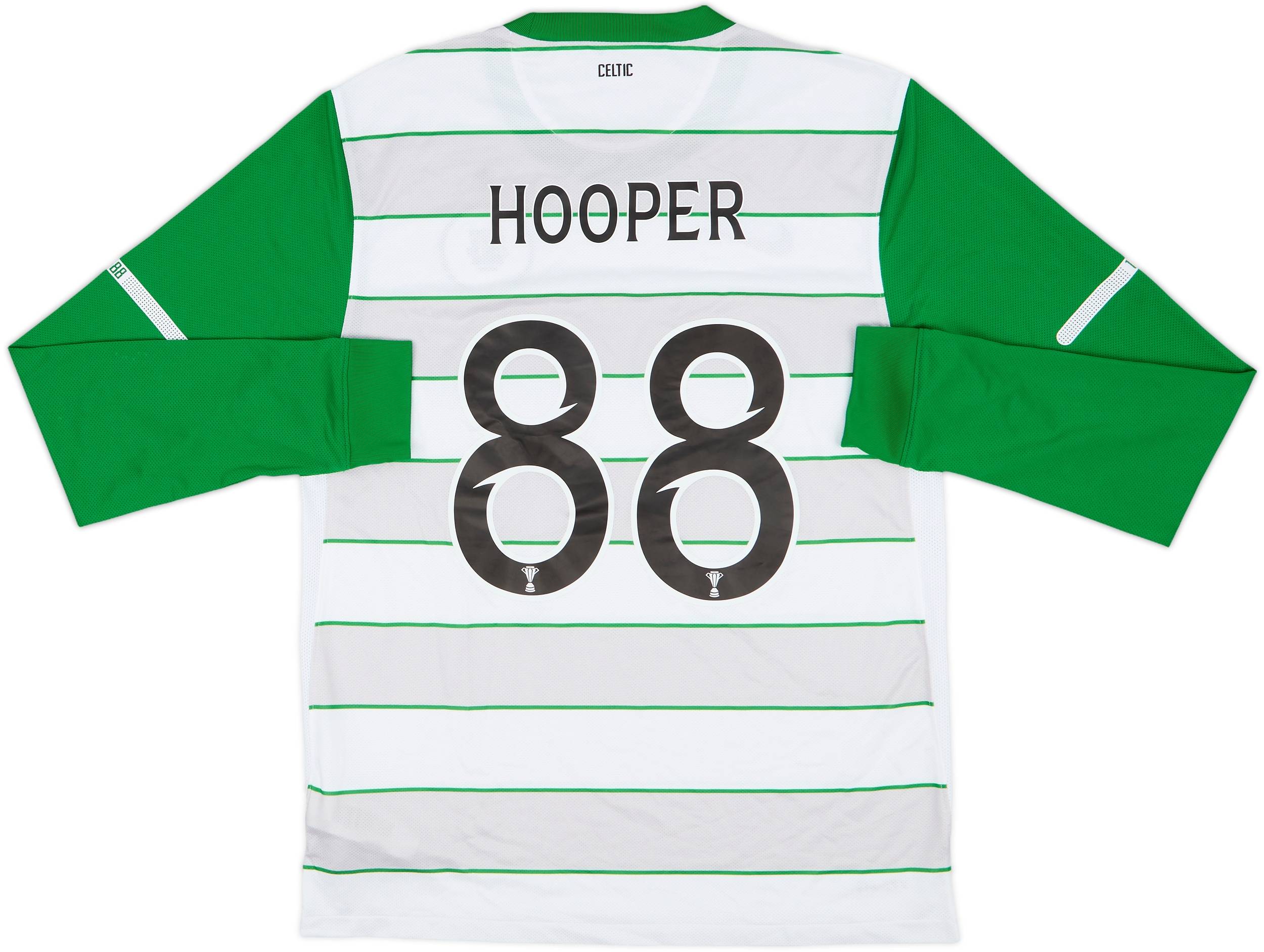 ２０１１シーズン　セルティック　ユニフォーム 2011-12 Celtic Away L/S Shirt Hooper #8 - 9/10 - (M)