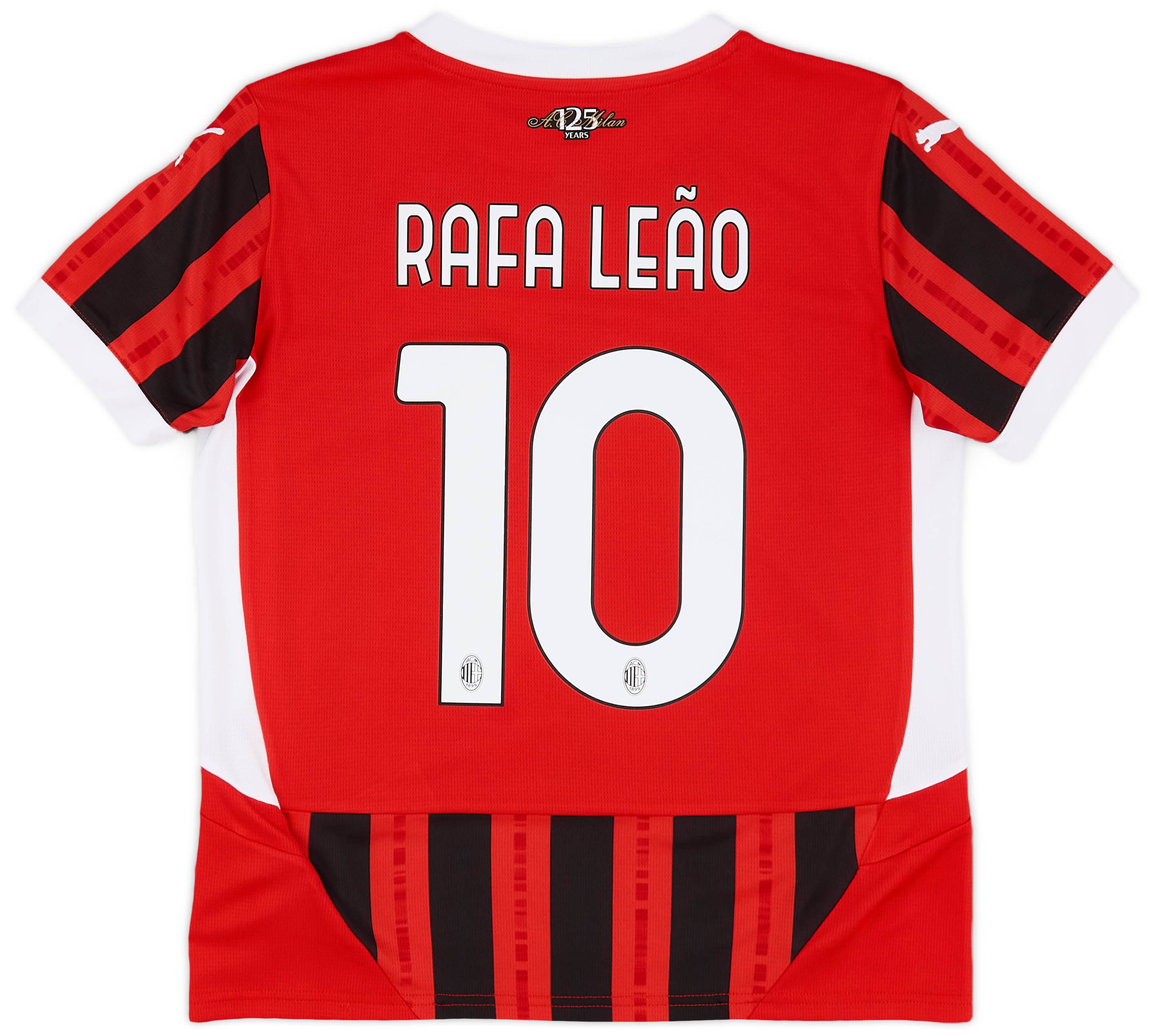 2024 25 AC Milan Home Shirt Rafa Leao 10 KIDS