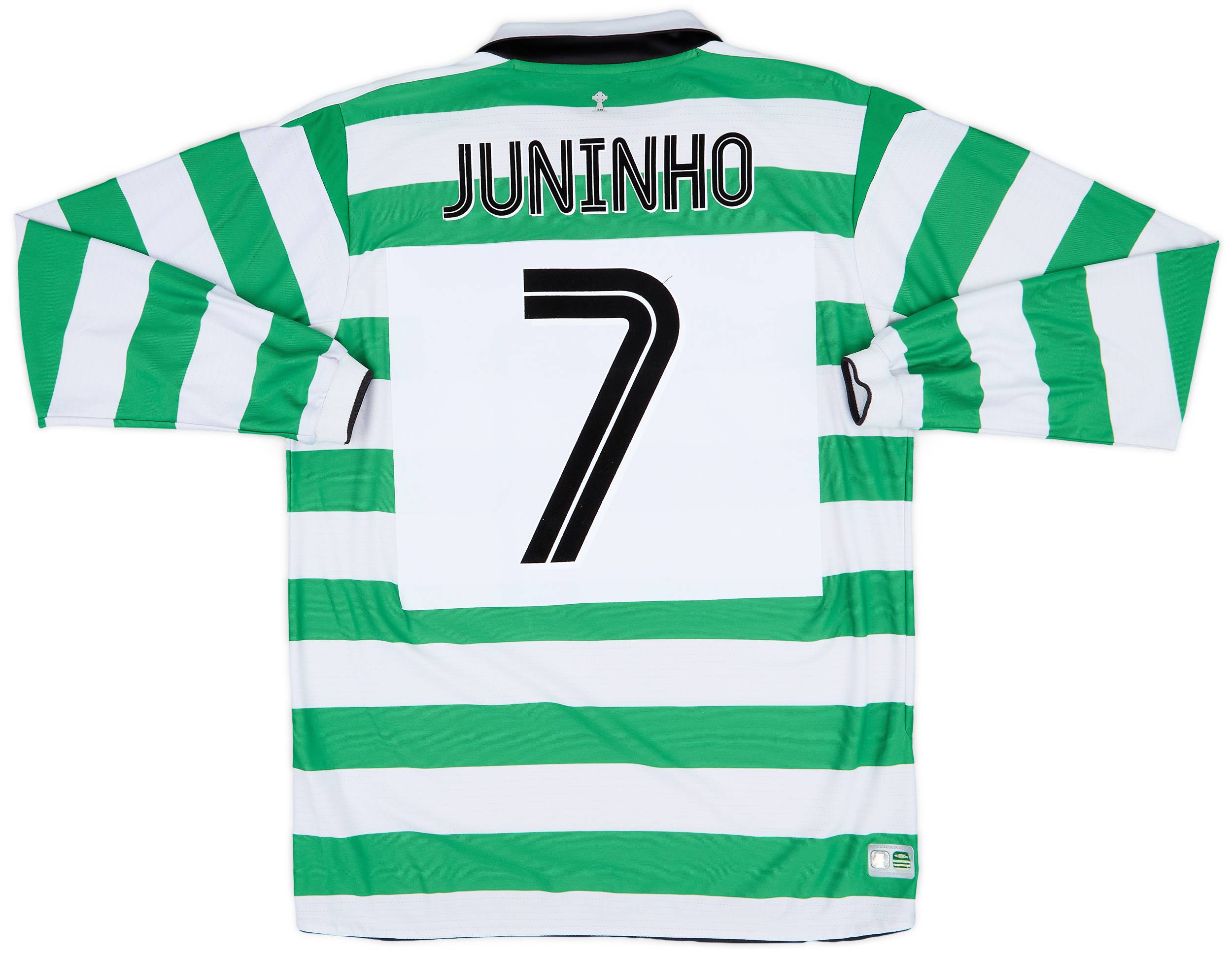 2004-05 Celtic Home L/S Shirt Juninho #7 - 8/10 - (L)