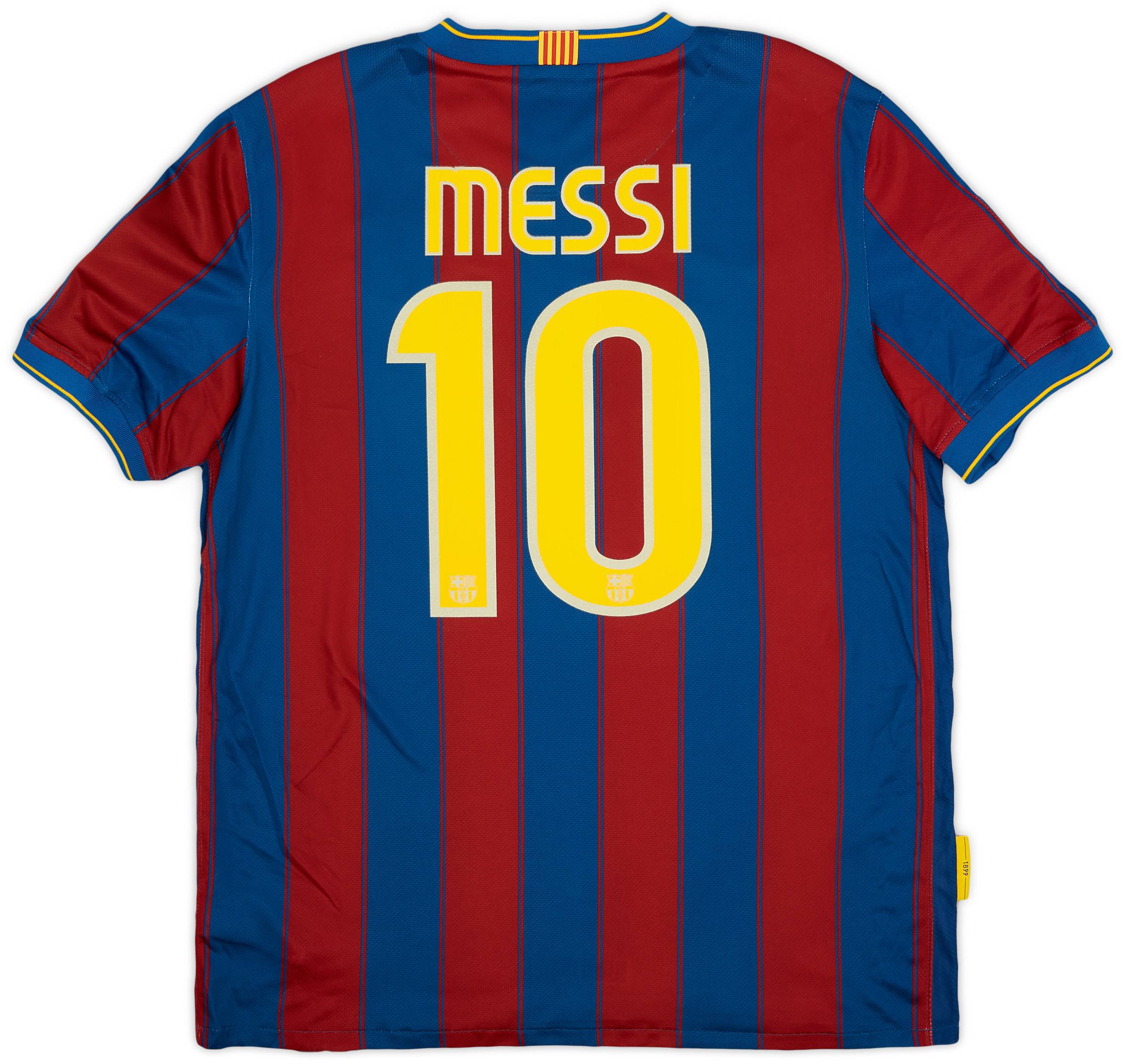 2009-10 Barcelona Home Shirt Messi #10 - 9/10 - (L)