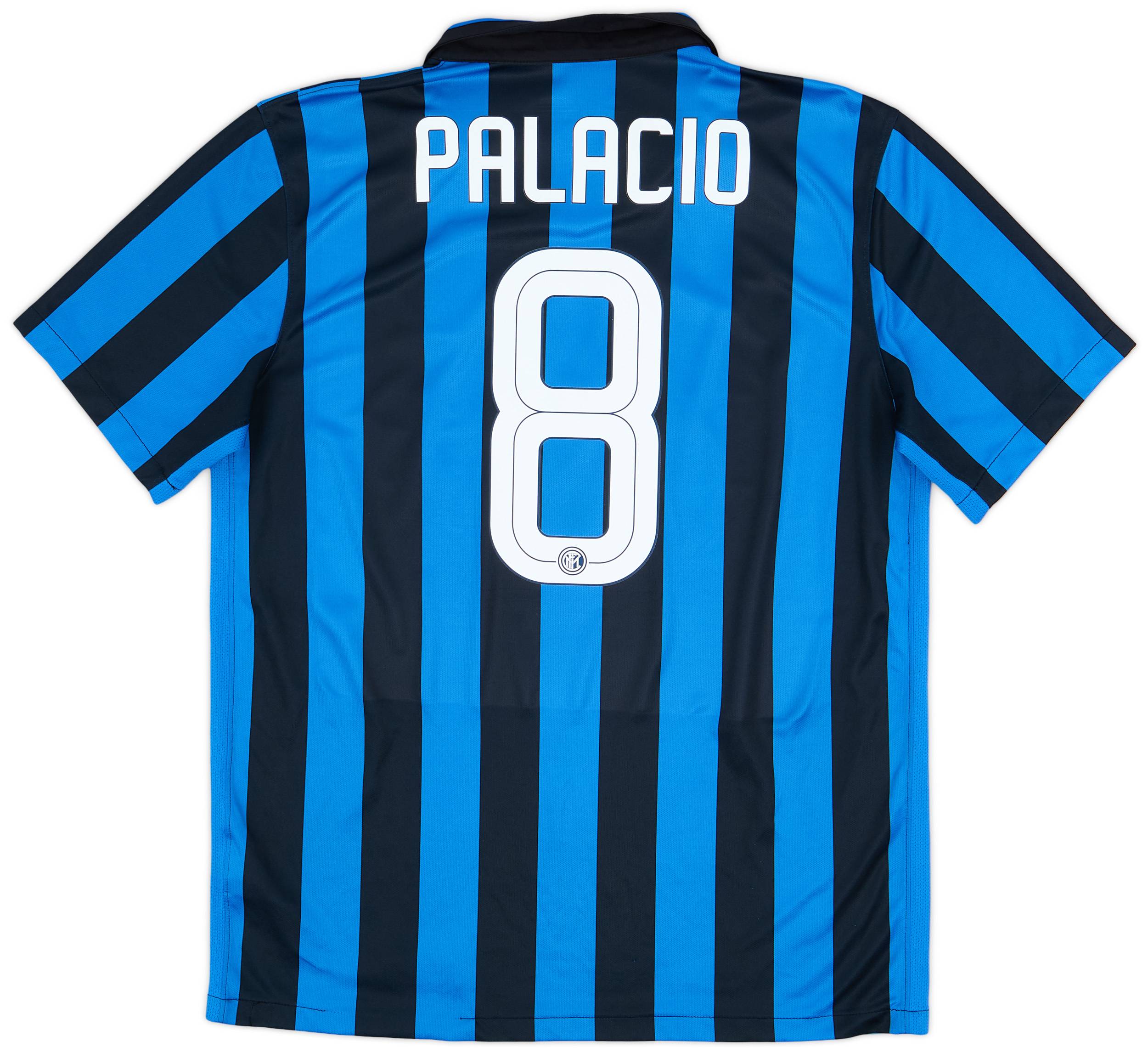 2015-16 Inter Milan Home Shirt Palacio #8- 8/10 - (L)