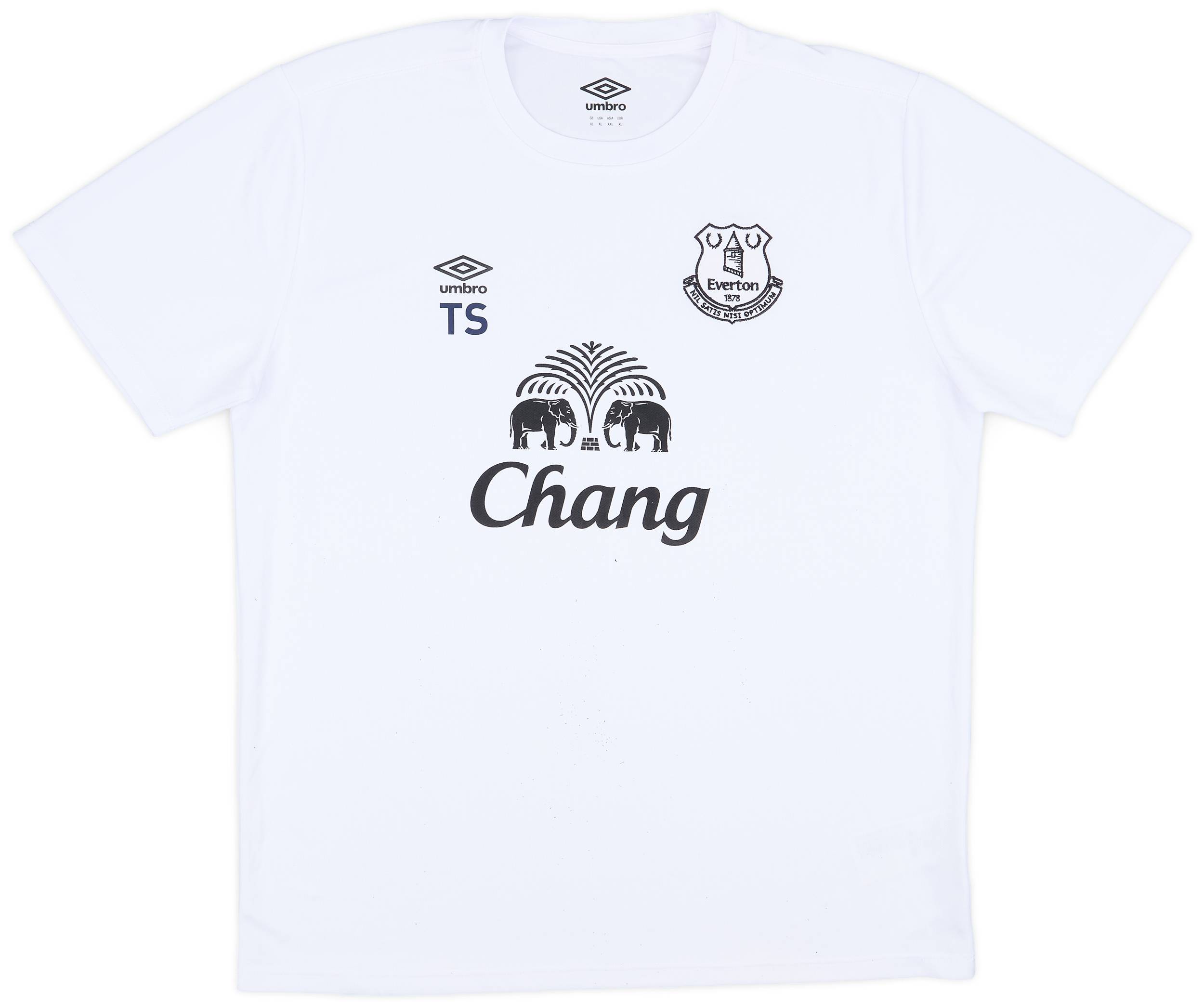 2014-15 Everton Umbro Staff Issue Training Shirt 'TS' - 9/10 - (XL)
