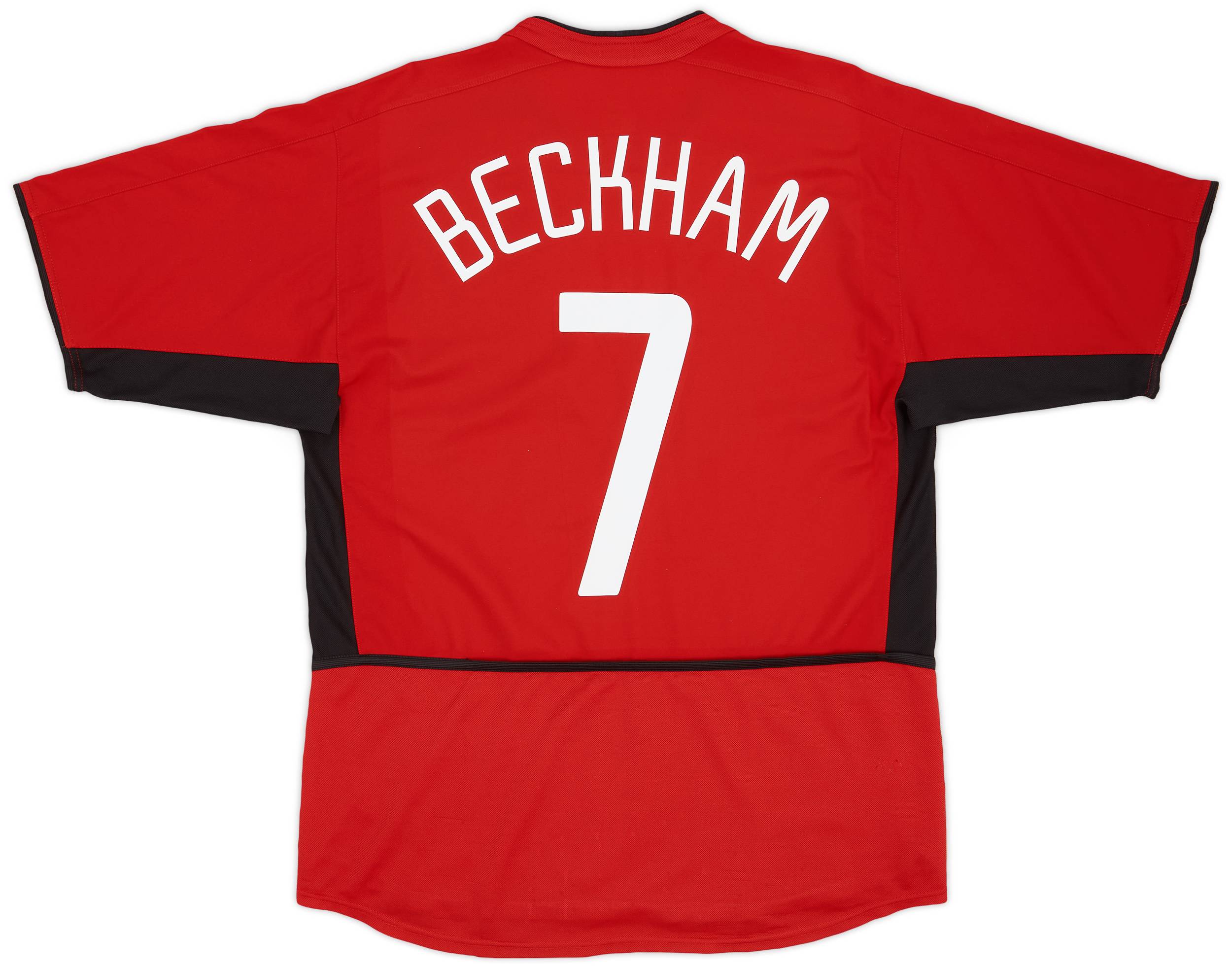 2002-04 Manchester United Home Shirt Beckham #7 - 6/10 - (L)