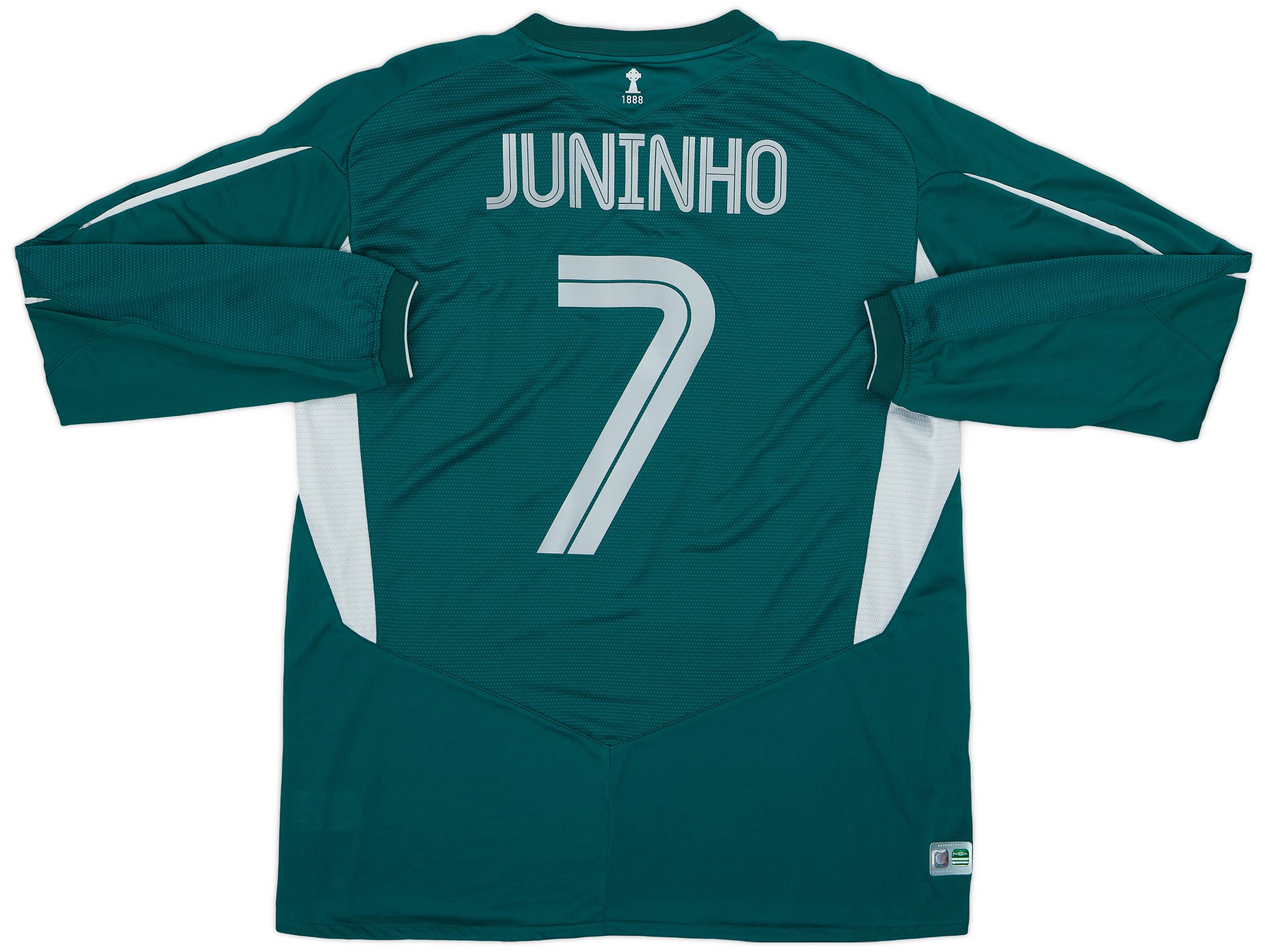 2004-05 Celtic Away L/S Shirt Juninho #7 - 7/10 - (XL)