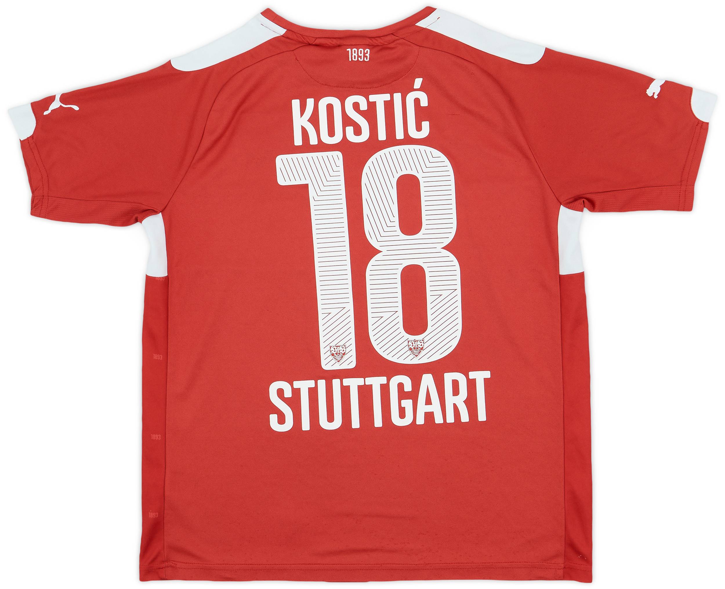 2014-15 Stuttgart Away Shirt Kostic #18 - 6/10 - (XL.Boys)