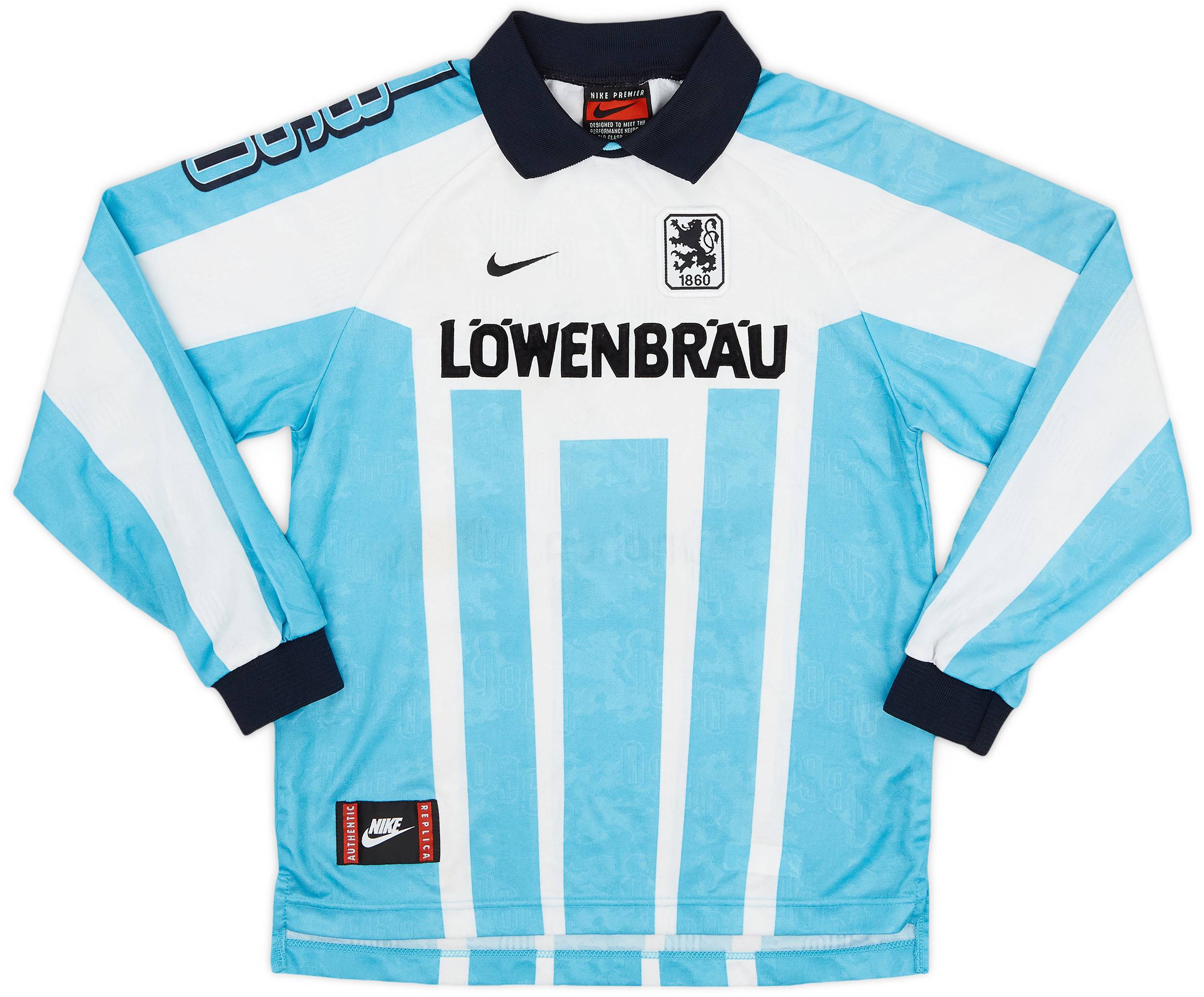 1996-97 1860 Munich Home L/S Shirt - 9/10 - (L.Boys)