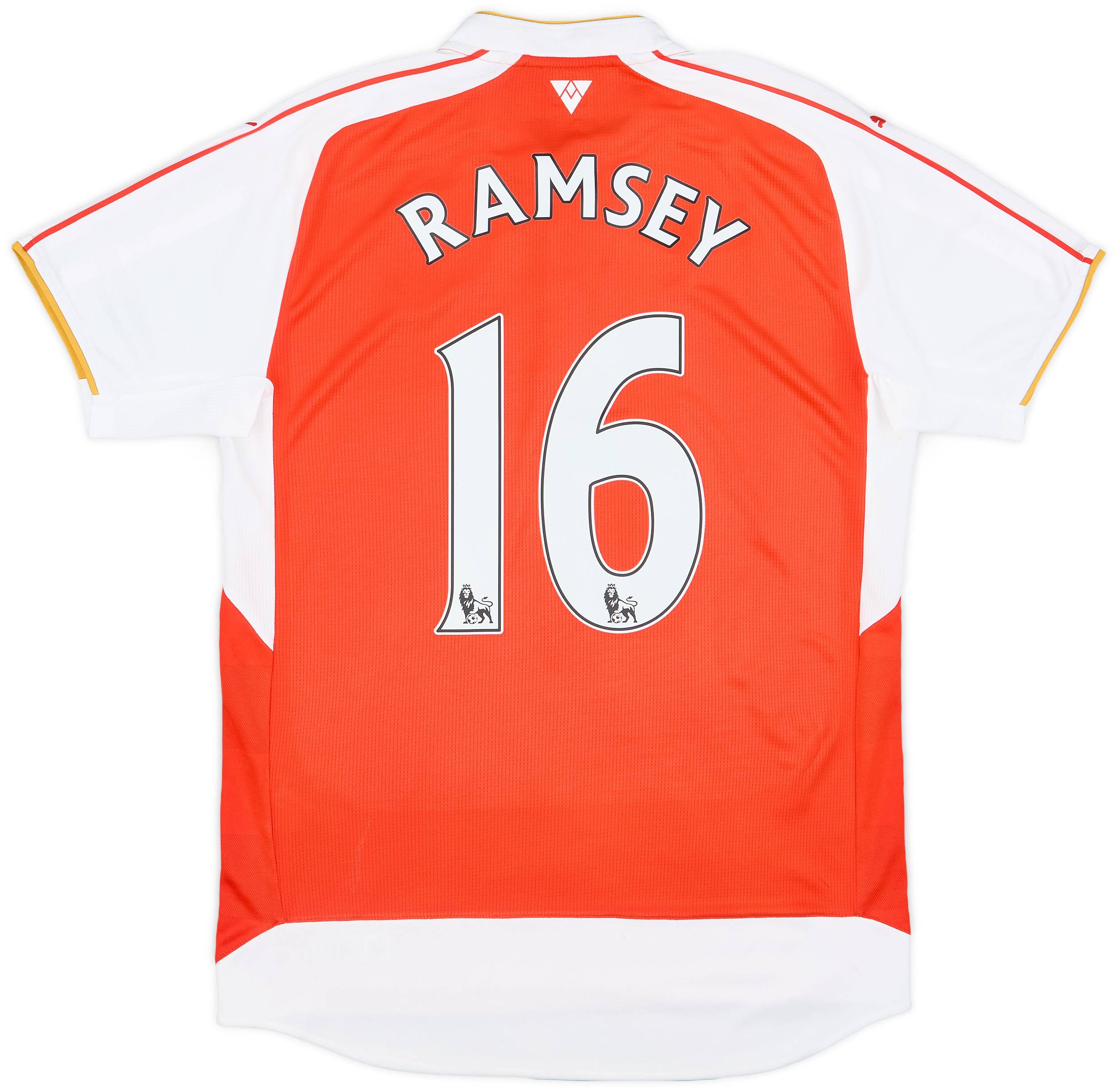 2015-16 Arsenal Home Shirt Ramsey #16 - 9/10 - (M)