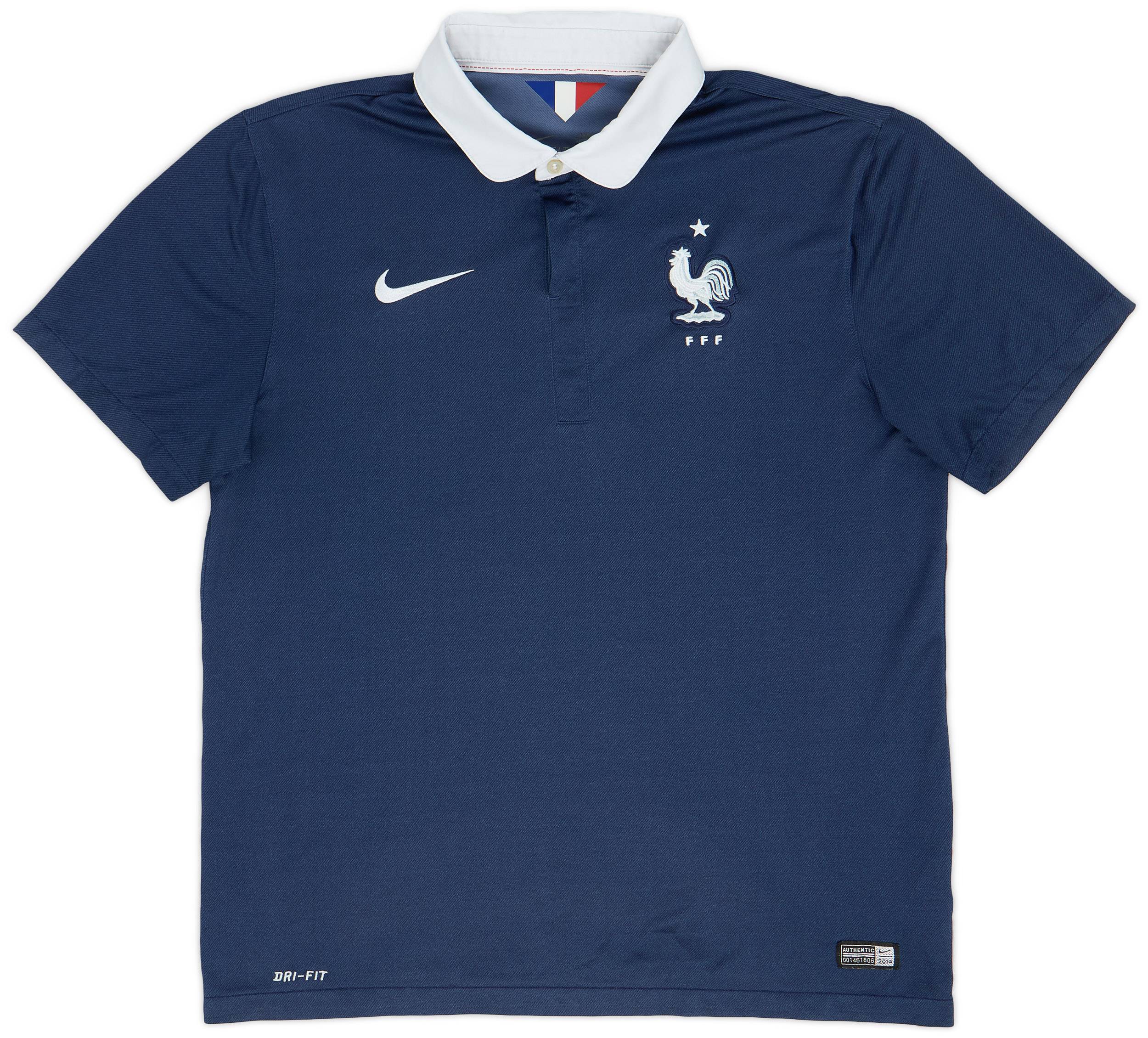 2014-15 France Home Shirt - 9/10 - (L)