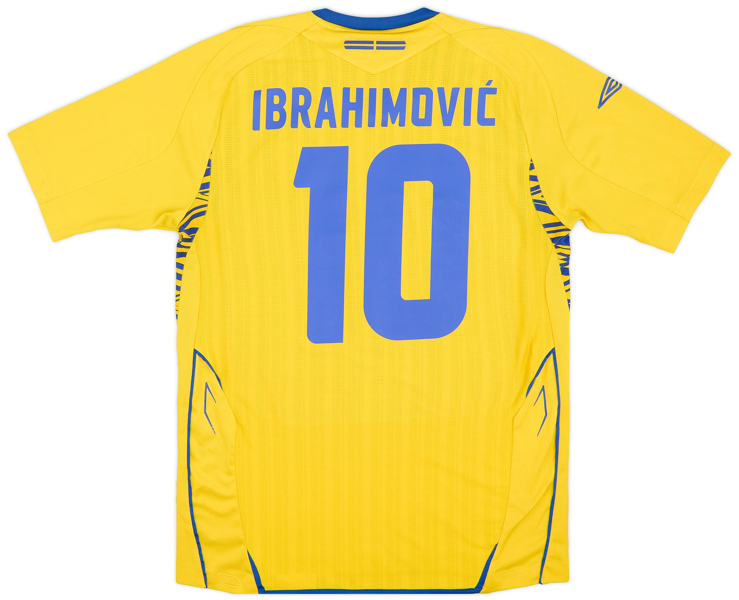 2007-09 Sweden Home Shirt Ibrahimović #10 - 9/10 - (M)