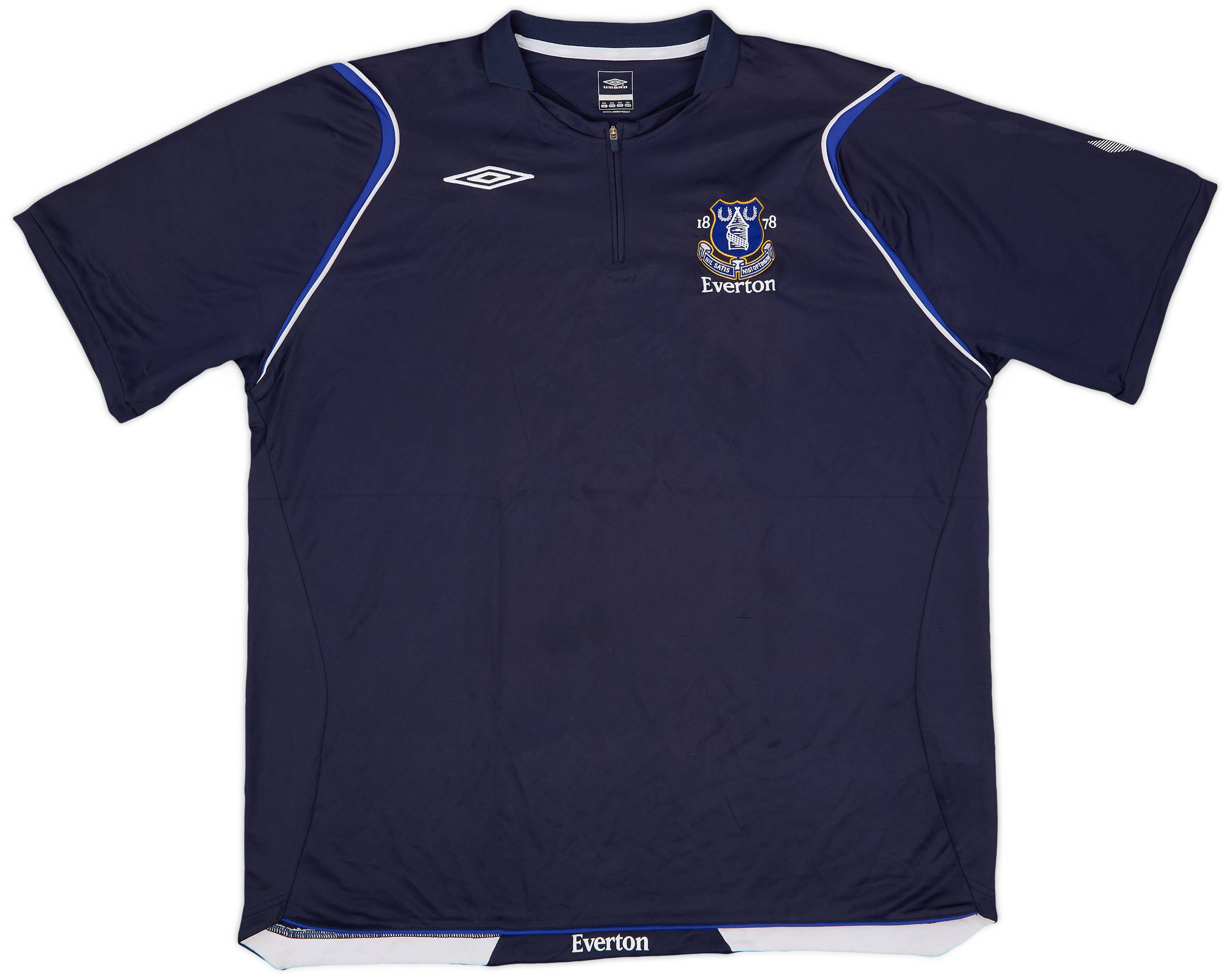 2006-07 Everton Umbro 1/4 Zip Training Polo - 9/10 - (XXL)