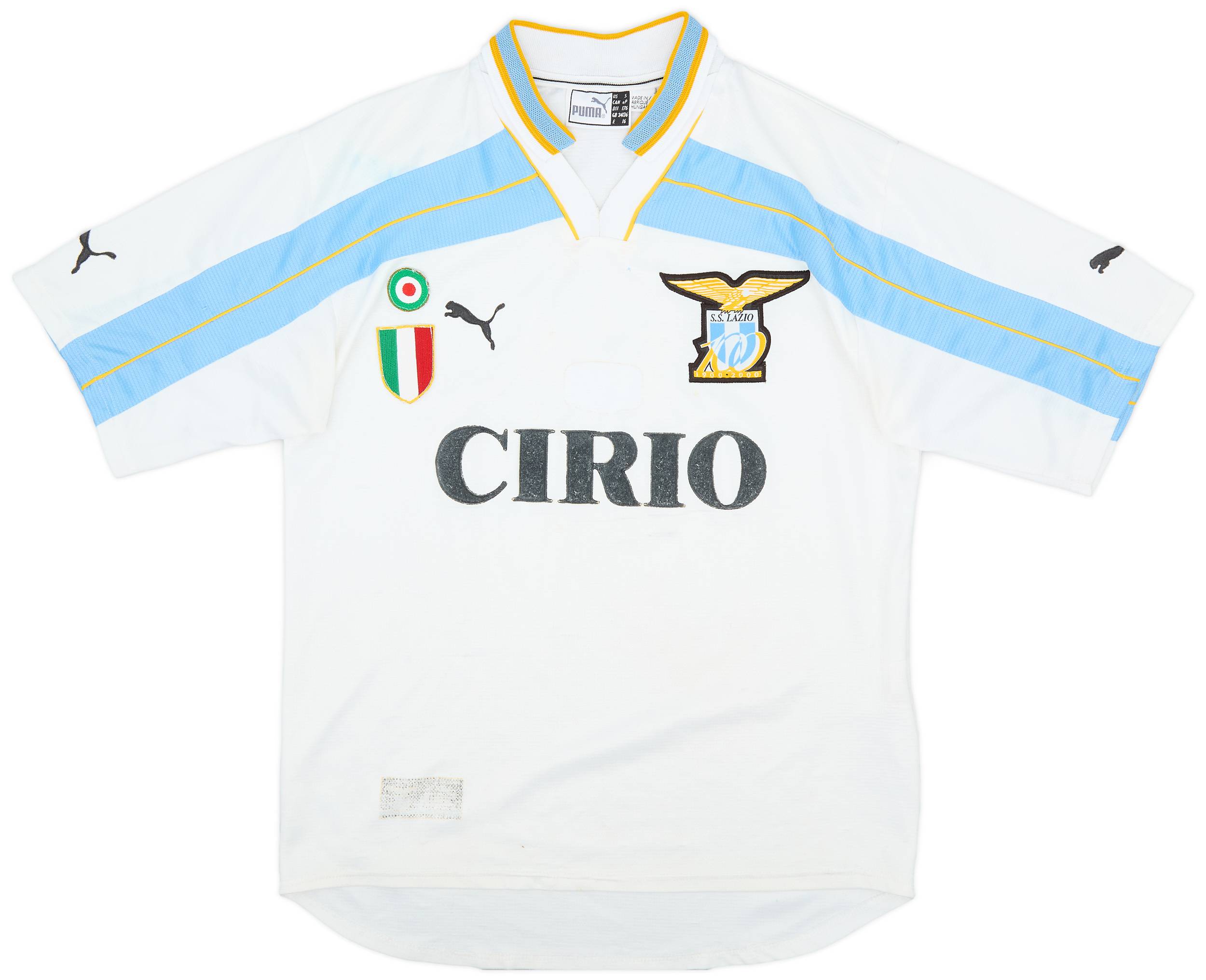 1999-00 Lazio Centenary Home Shirt - 4/10 - (S)