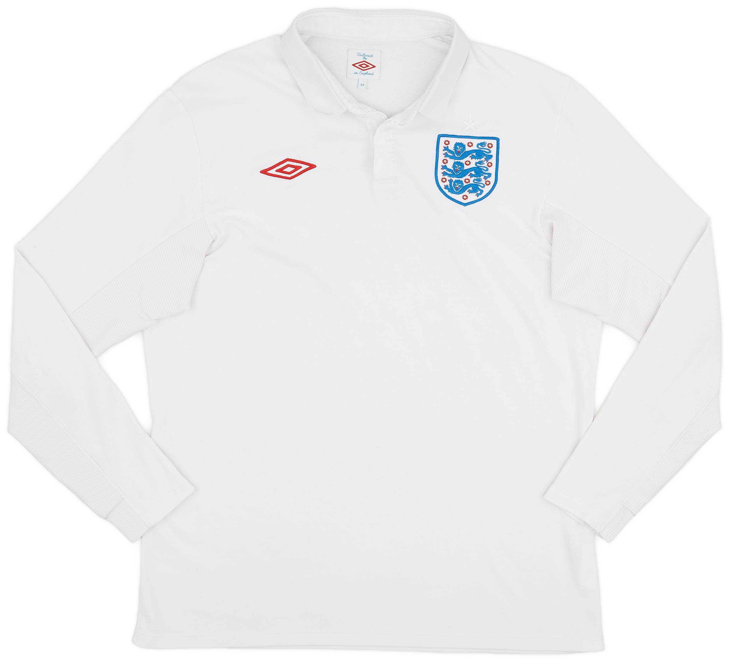 2009-10 England Home L/S Shirt - 7/10 - (L)