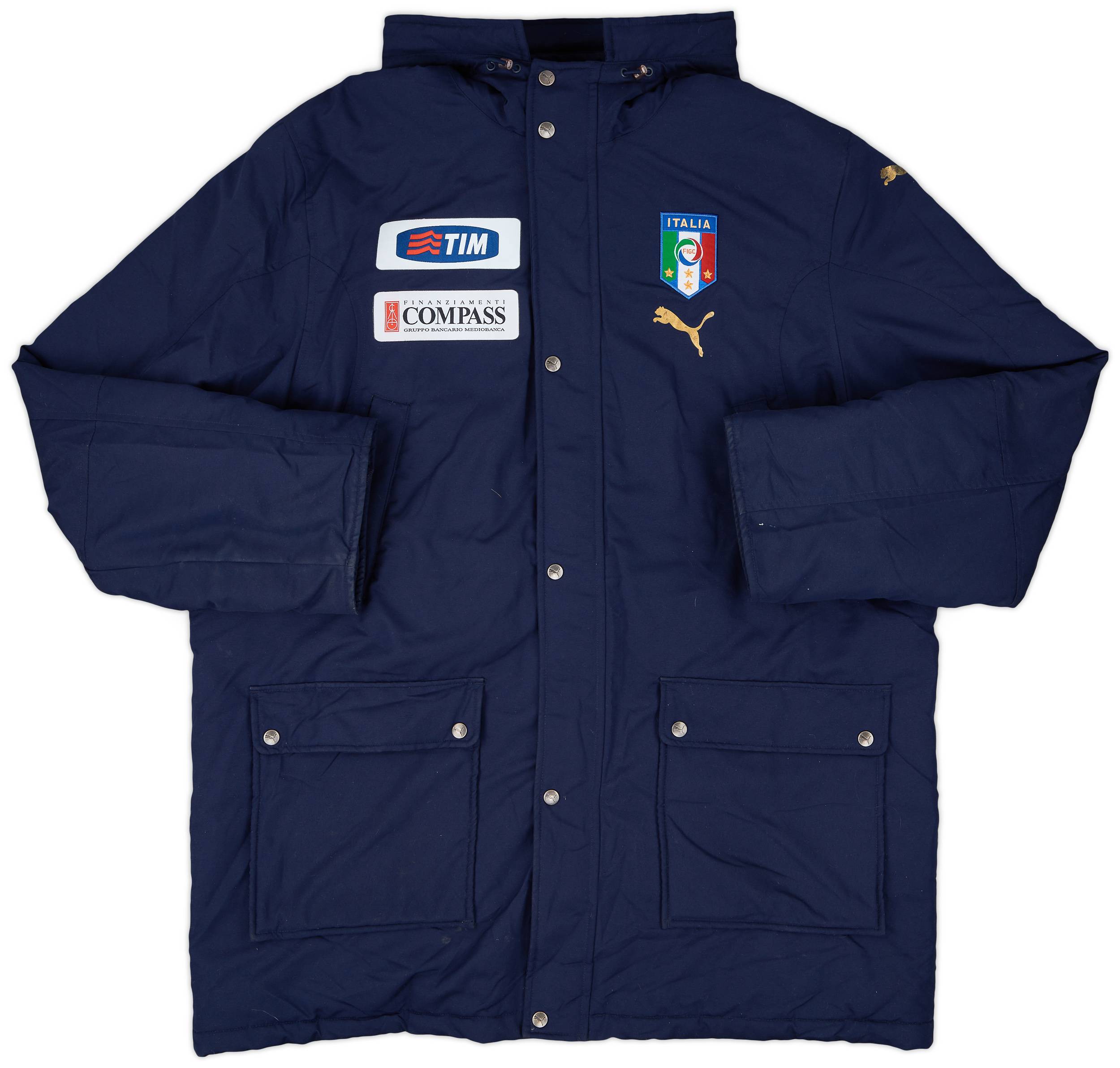 2006-07 Italy Player Issue Puma Padded Bench Coat - 7/10 - (XL)