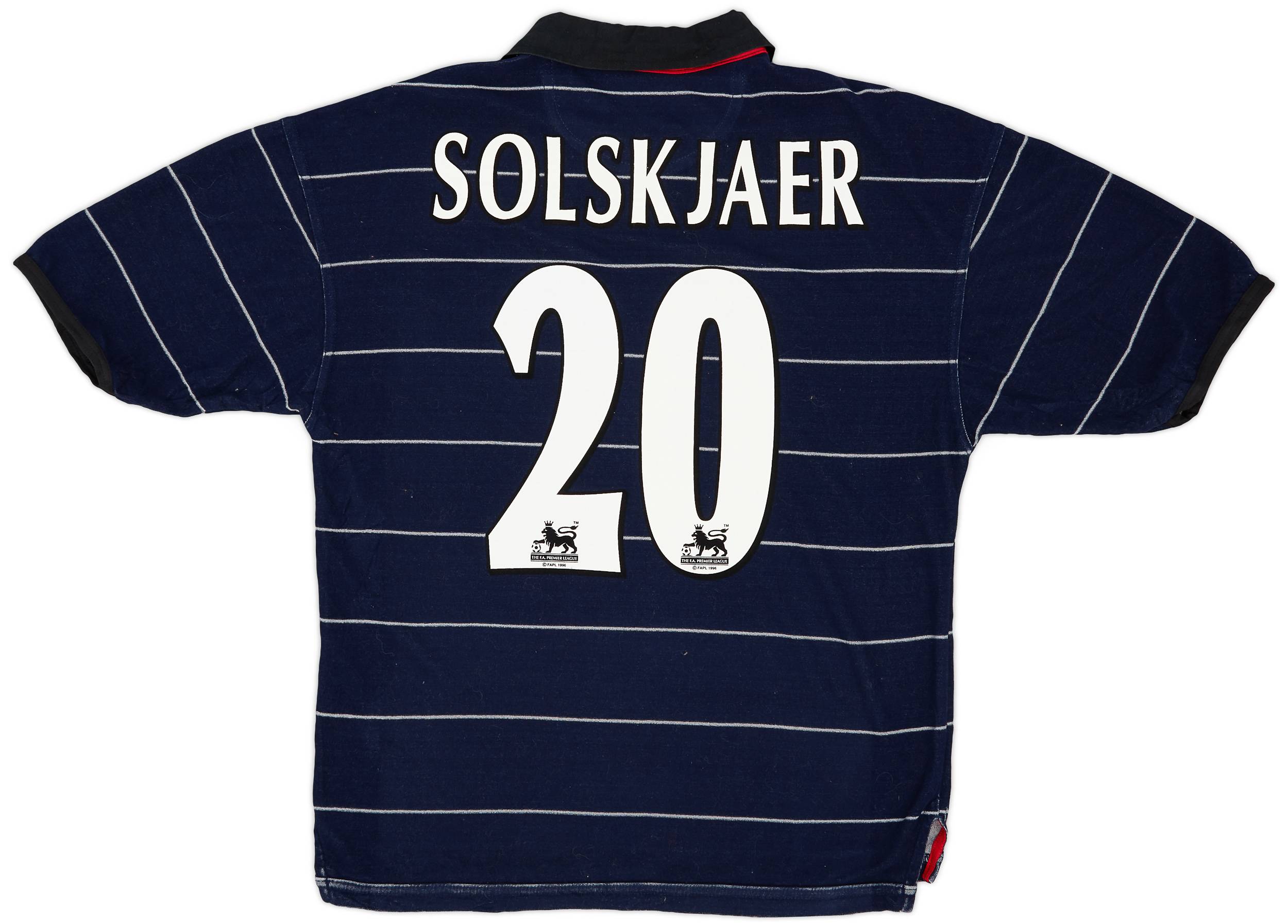 1999-00 Manchester United Away Shirt Solskjaer #20 - 8/10 - (Y)