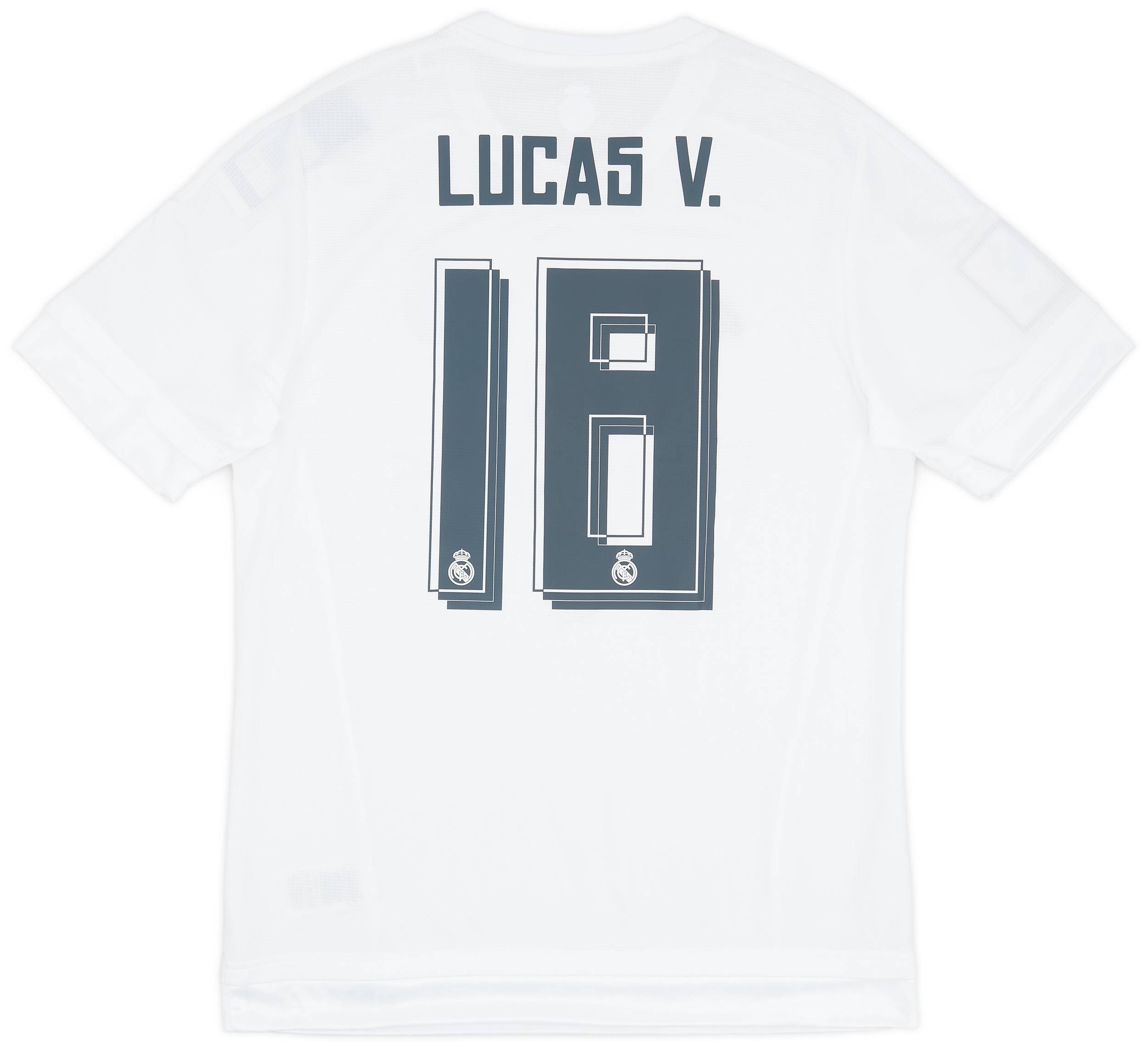 2015-16 Real Madrid Home Shirt Lucas V. #18 (M)
